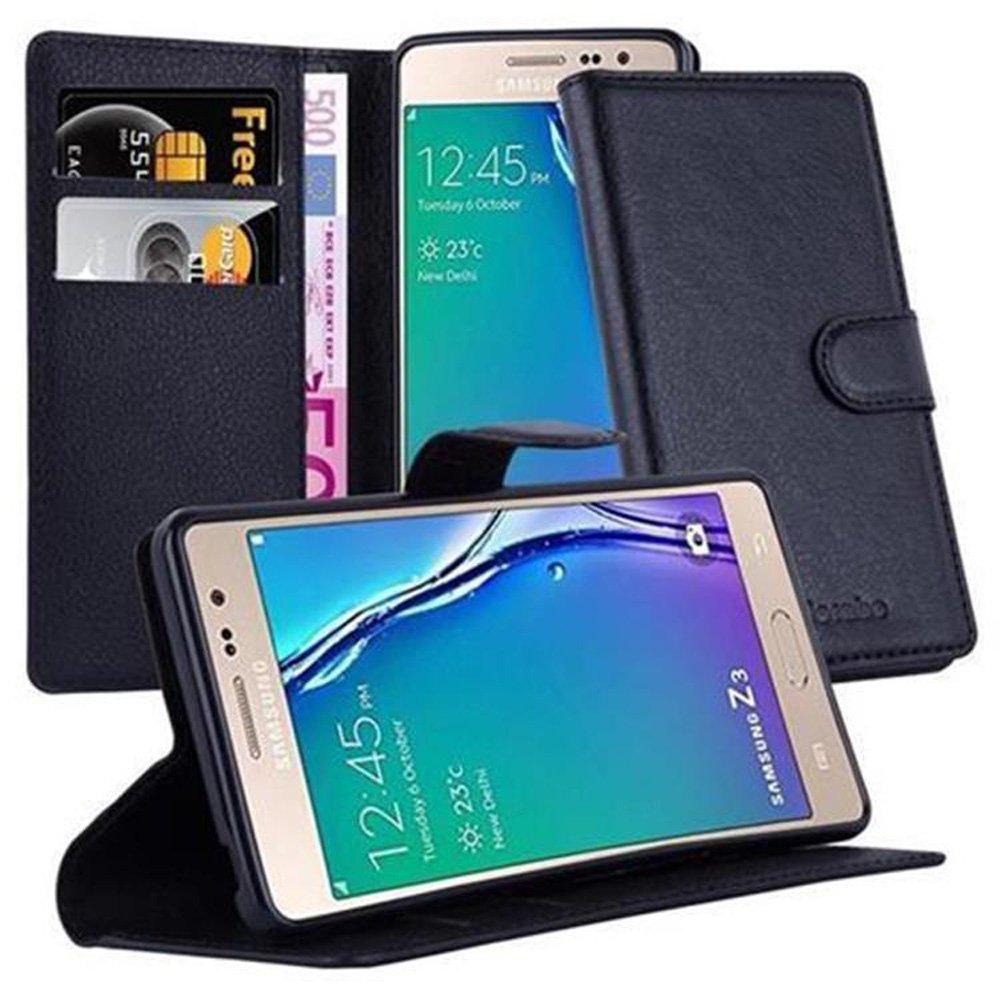 Cadorabo Hülle für Samsung Galaxy Z3 Standfunktion, Kartenfach