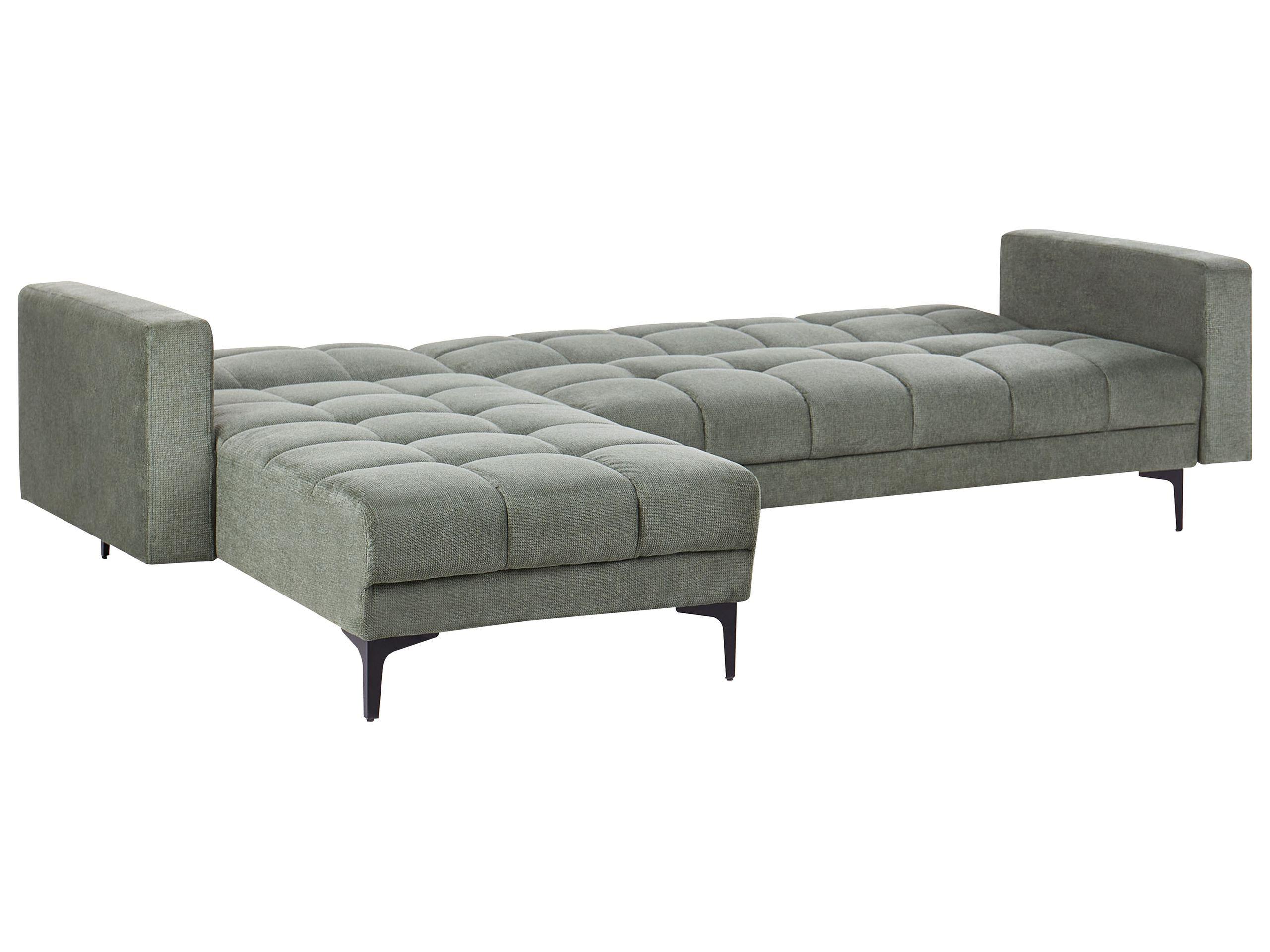 Beliani Rechtsseitiges Ecksofa aus Polyester Minimalistisch ALNES