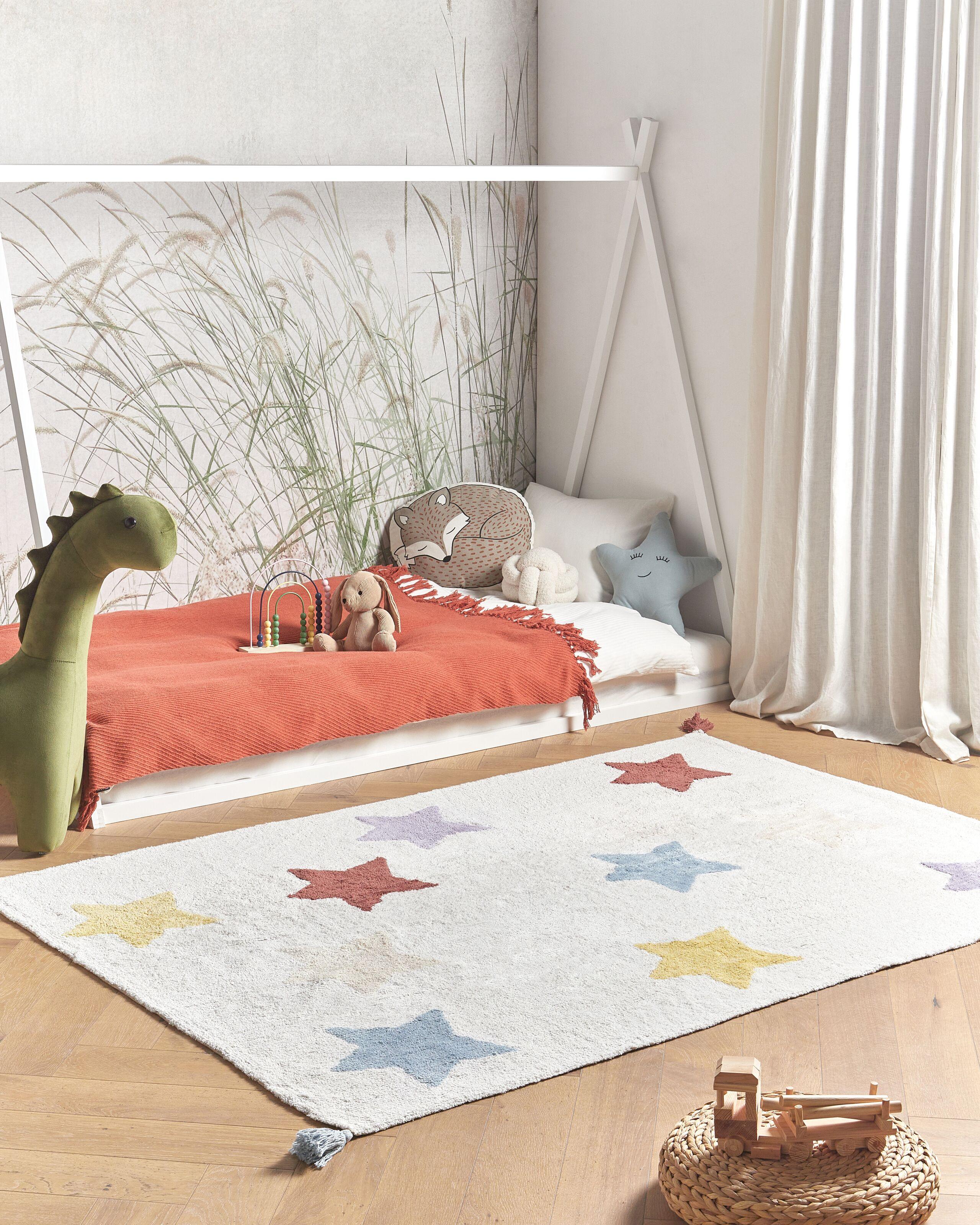 Beliani Kinderteppich aus Baumwolle Modern MEREVI