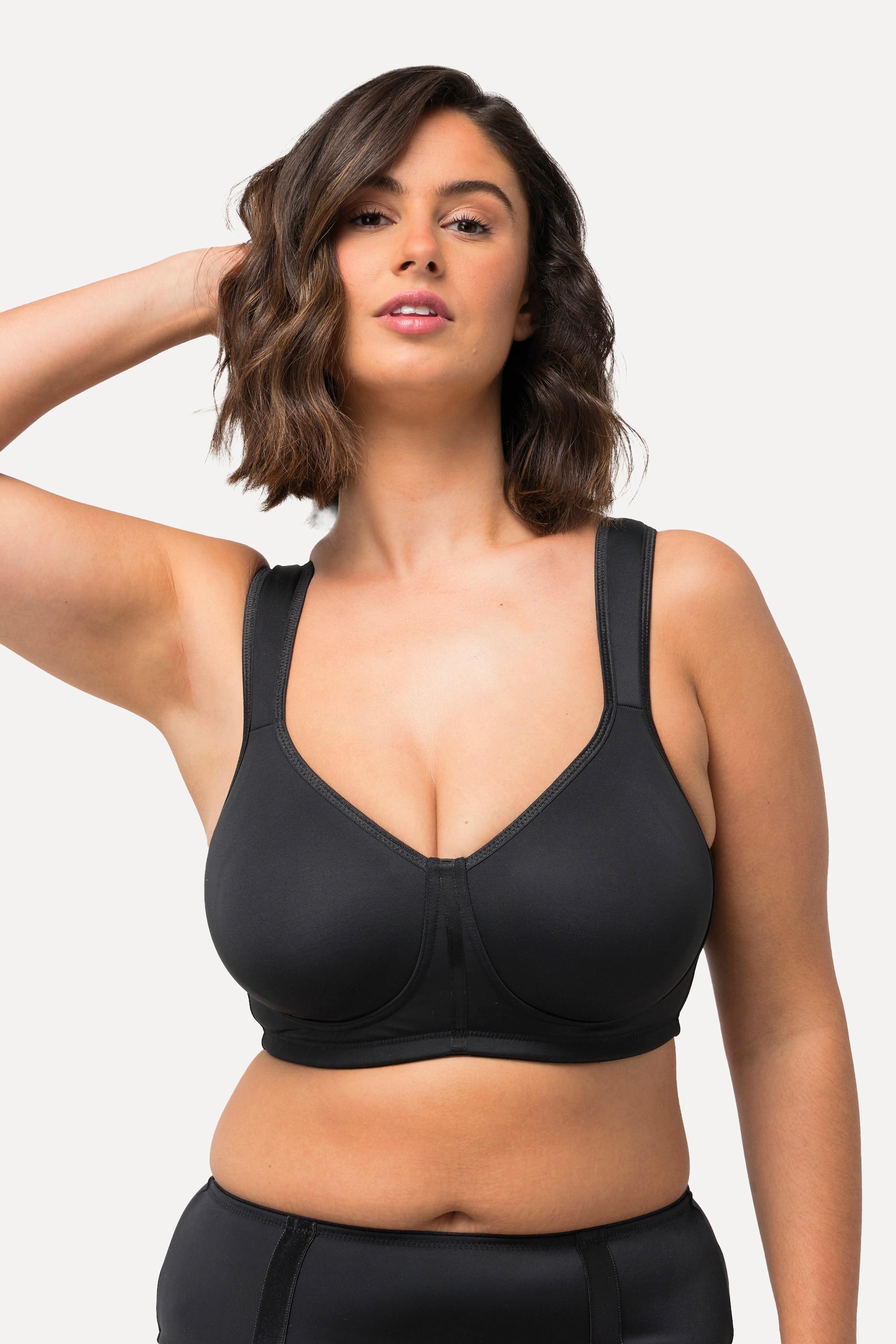 Ulla Popken Wellness-BH, Mikrofaser, ohne Bügel, Cup C - E