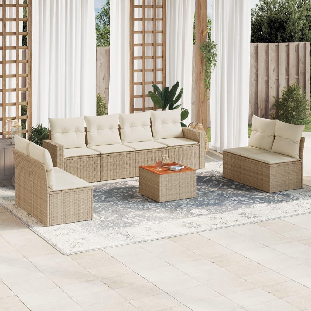 VidaXL Garten sofagarnitur poly-rattan