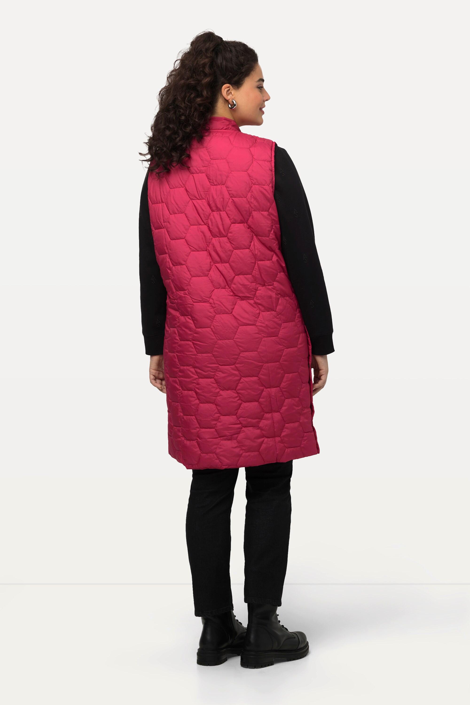 Ulla Popken HYPRAR Steppweste, seitliche Druckknöpfe