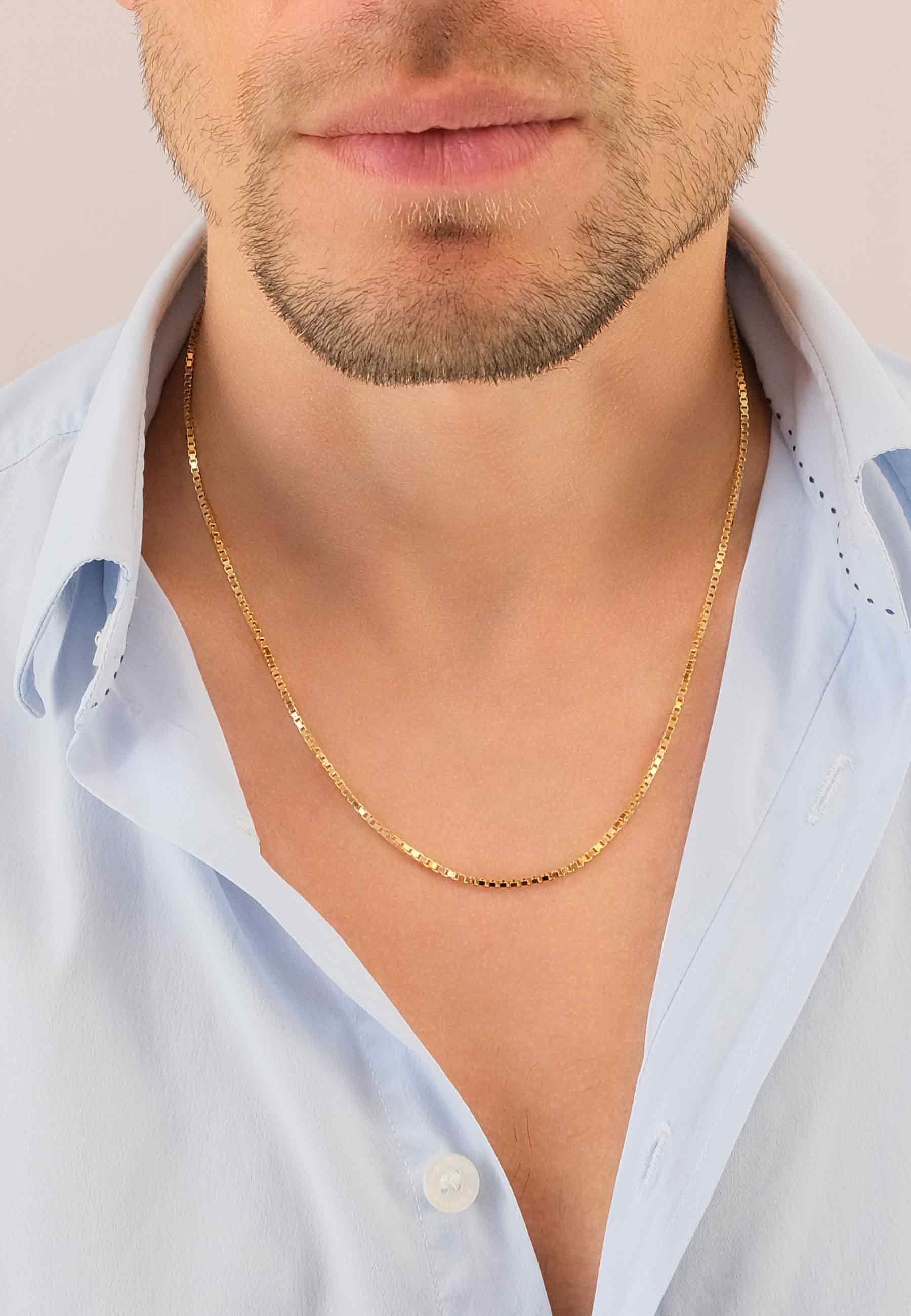 MUAU Schmuck Collier Venezianer Gelbgold 750, 1.6mm, 40cm