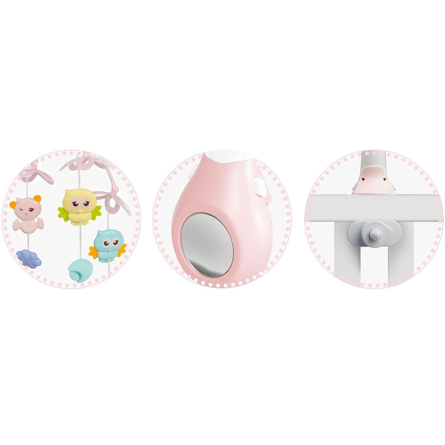 B2X Spieluhr mit Projektor für Kinderbett RK-813 rosa