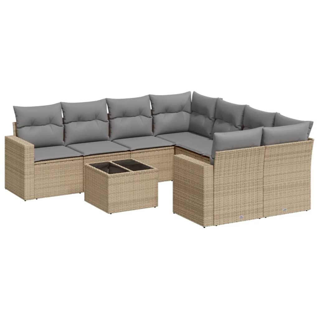 VidaXL Garten sofagarnitur poly-rattan