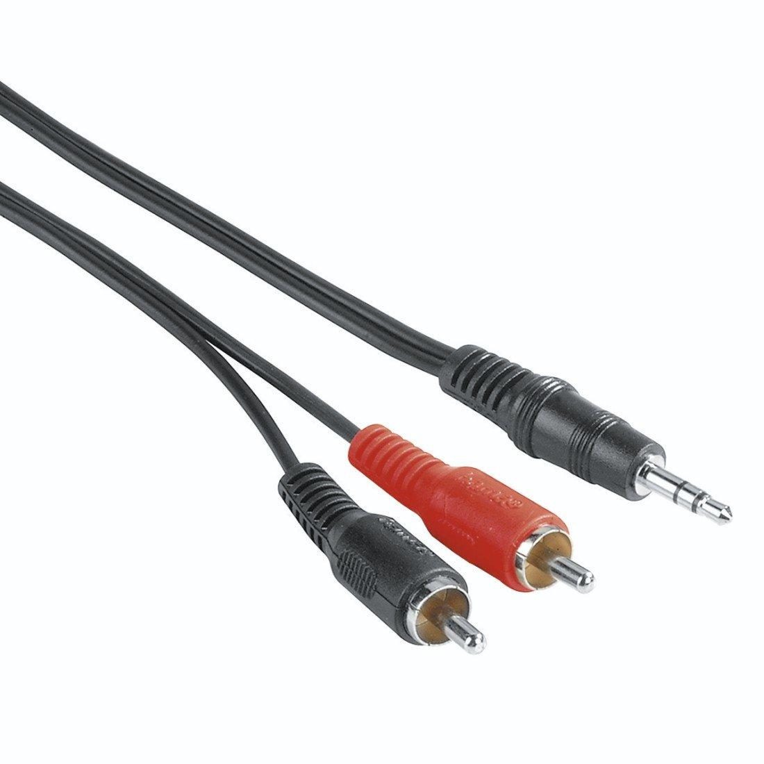 hama Hama 00205106 Audio-Kabel 2 m 3.5mm 2 x RCA Schwarz, Rot