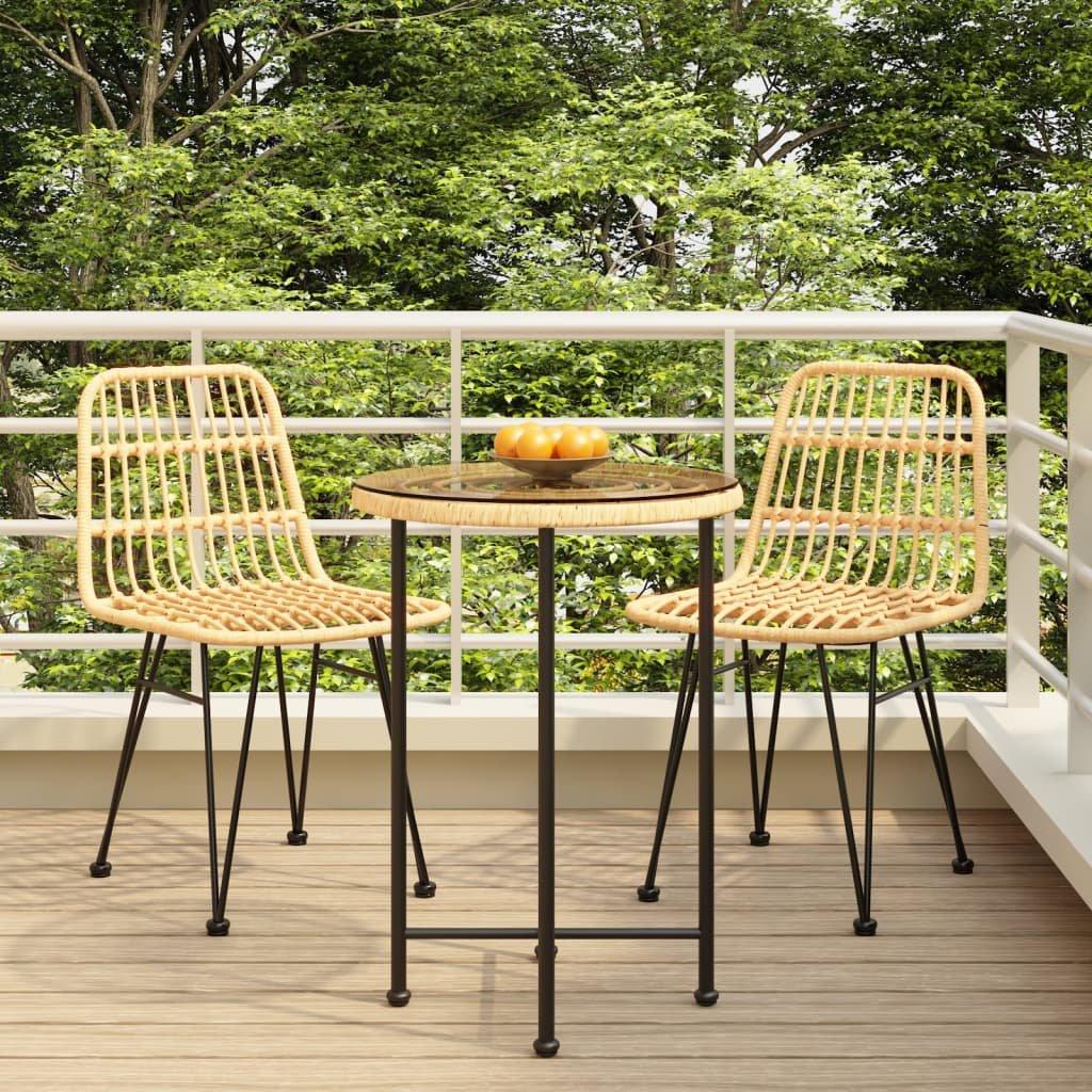 VidaXL Garten essgruppe poly-rattan
