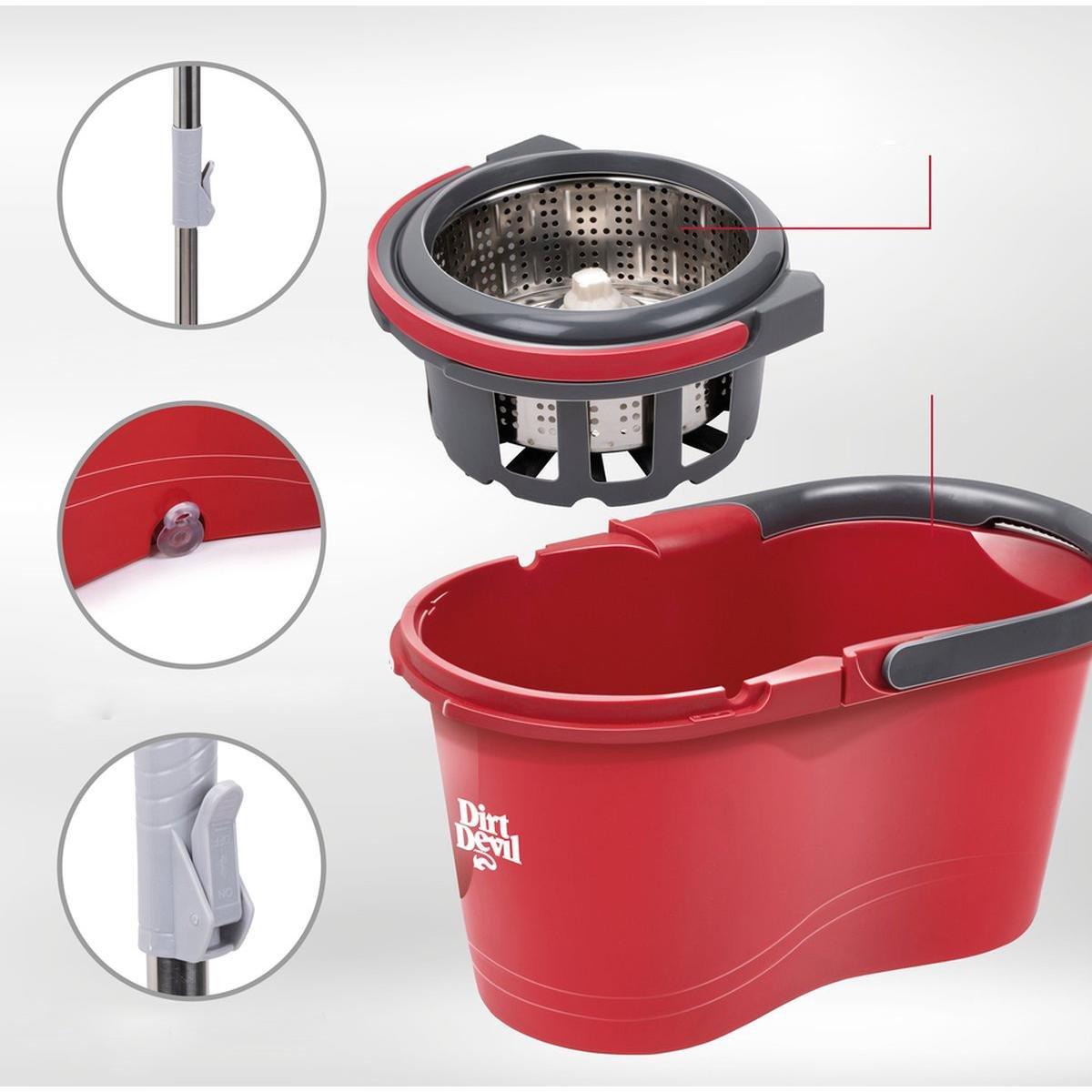 Dirt Devil Bodenwischer mit Eimer und Drehfunktion - 16 l
