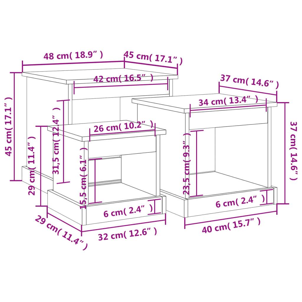 VidaXL Couchtisch holzwerkstoff