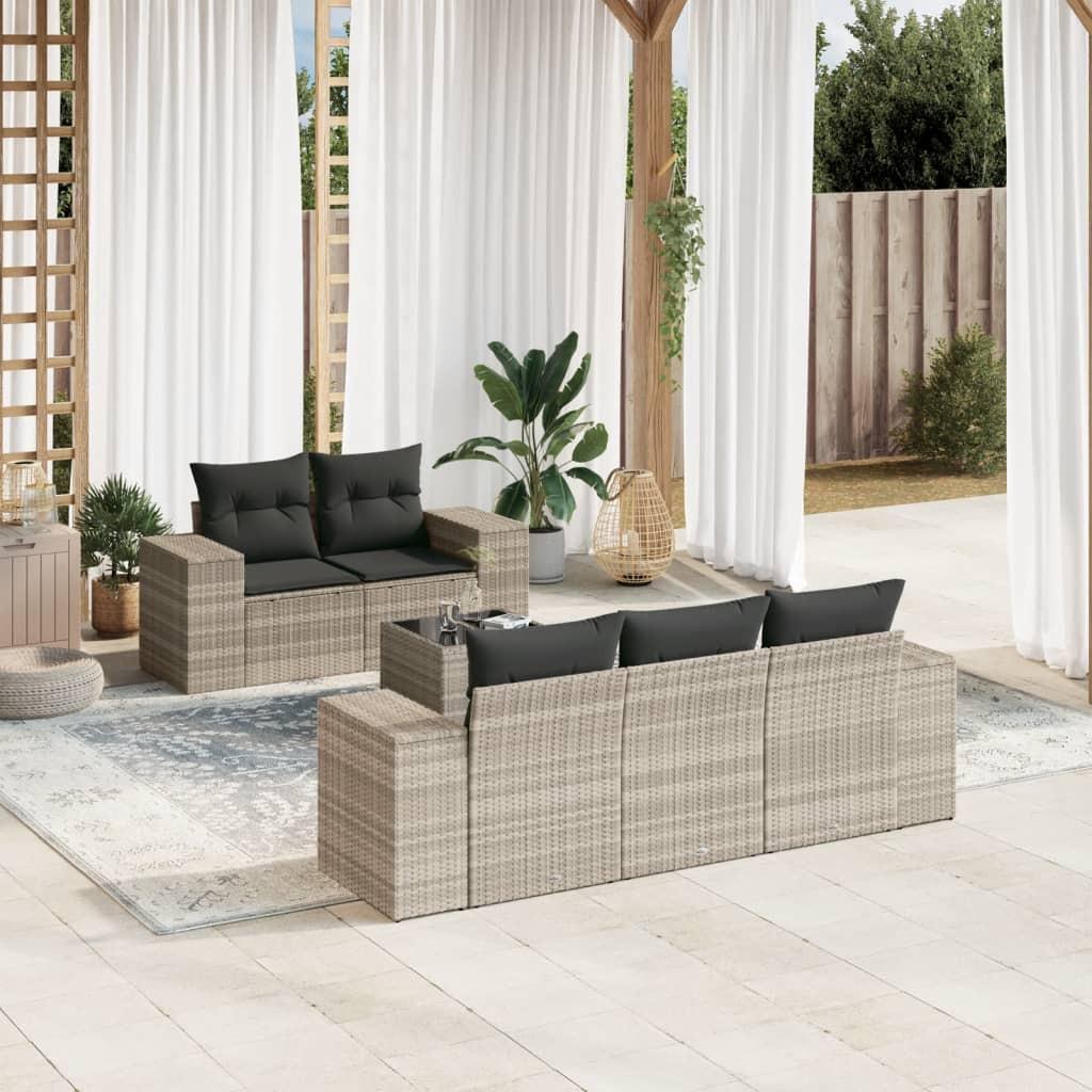 VidaXL Garten sofagarnitur poly-rattan