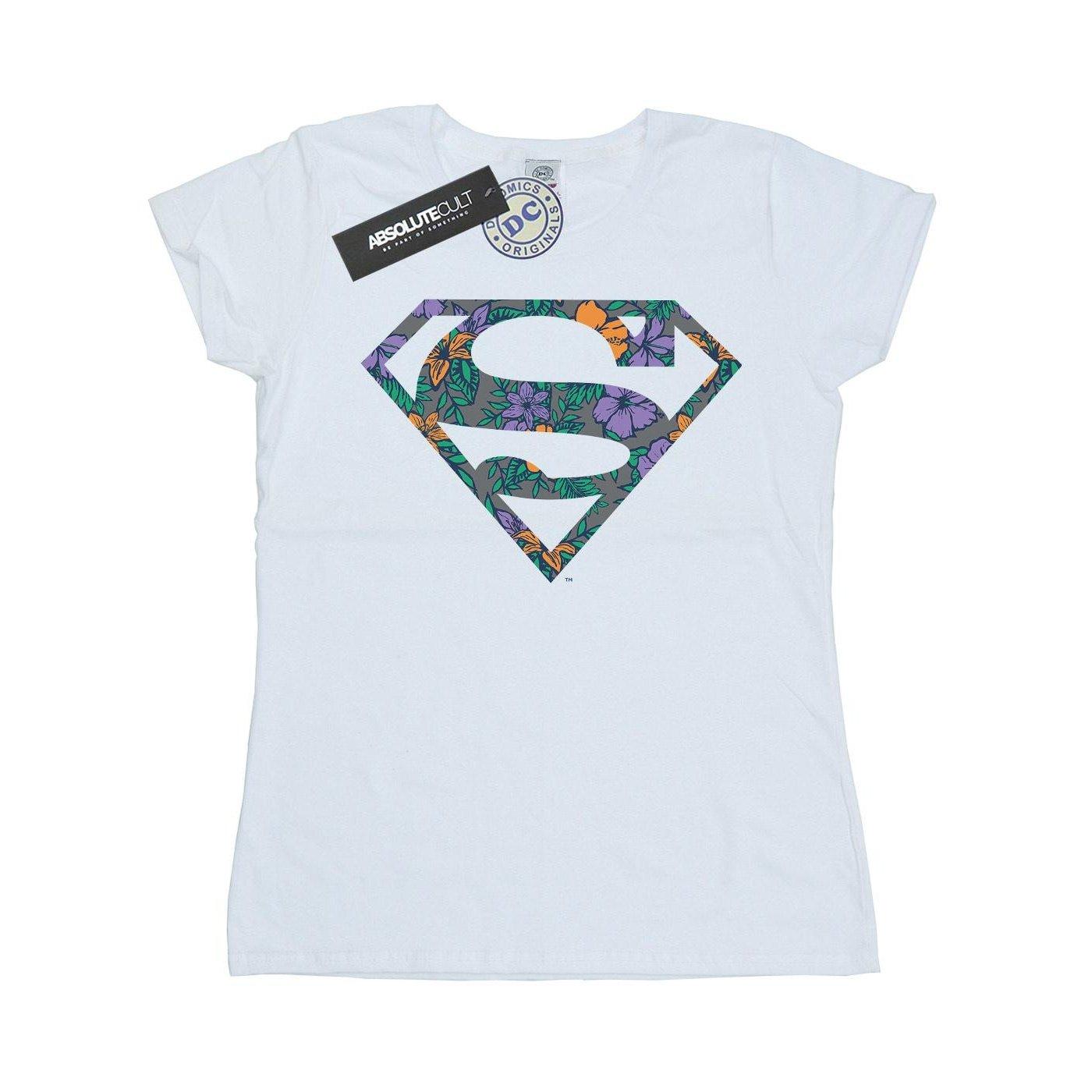 DC COMICS Superman Floral Logo T-Shirt