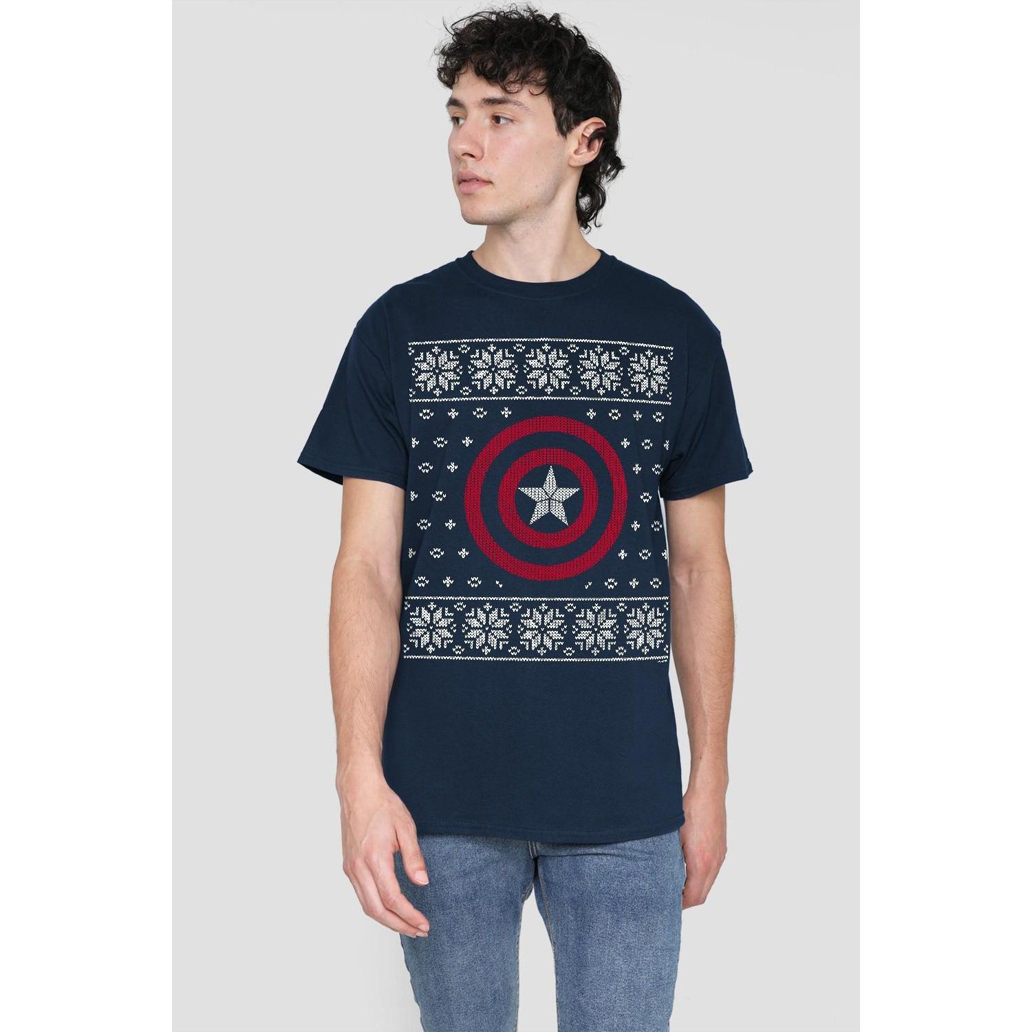 CAPTAIN AMERICA Ugly Christmas T-Shirt
