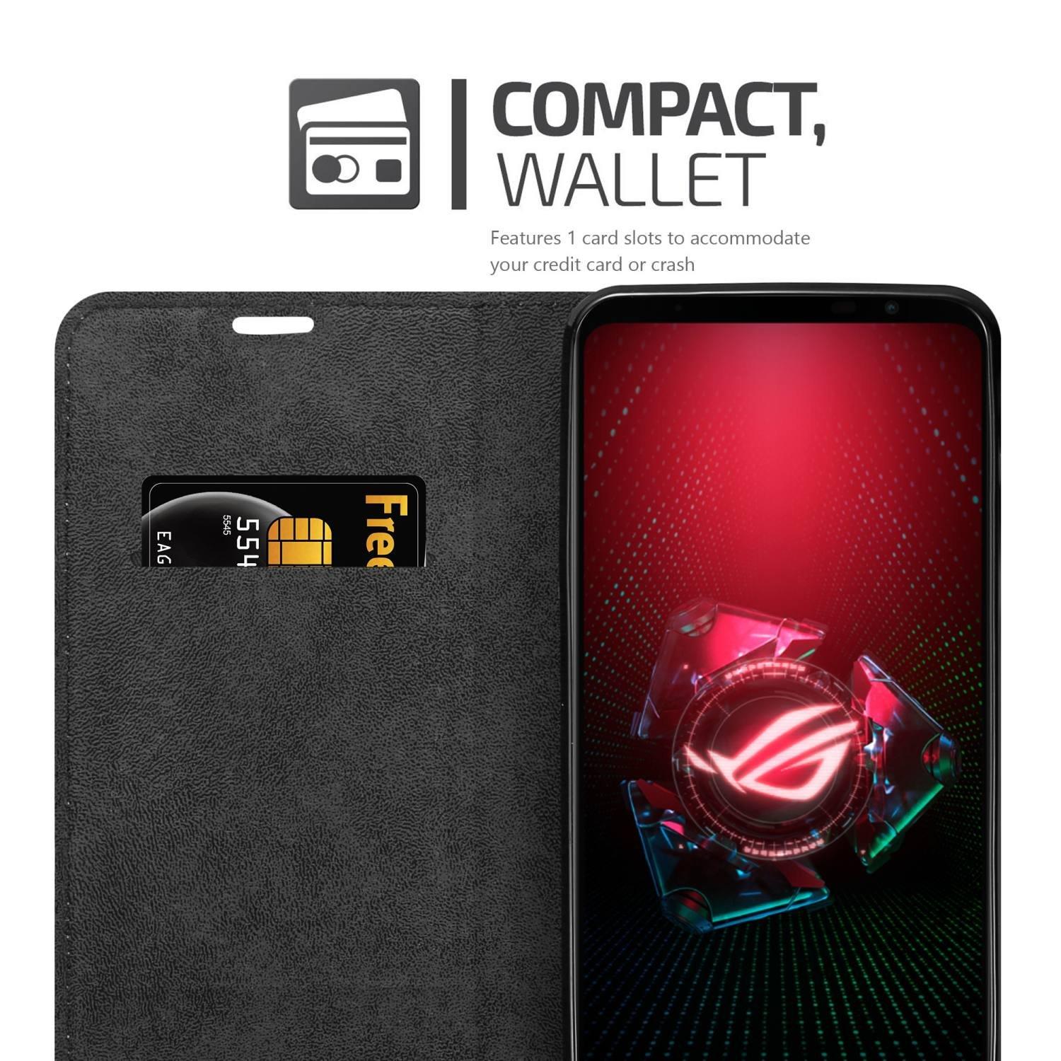 Cadorabo Hülle für Asus ROG Phone 5 Magnetverschluss, Kartenfach