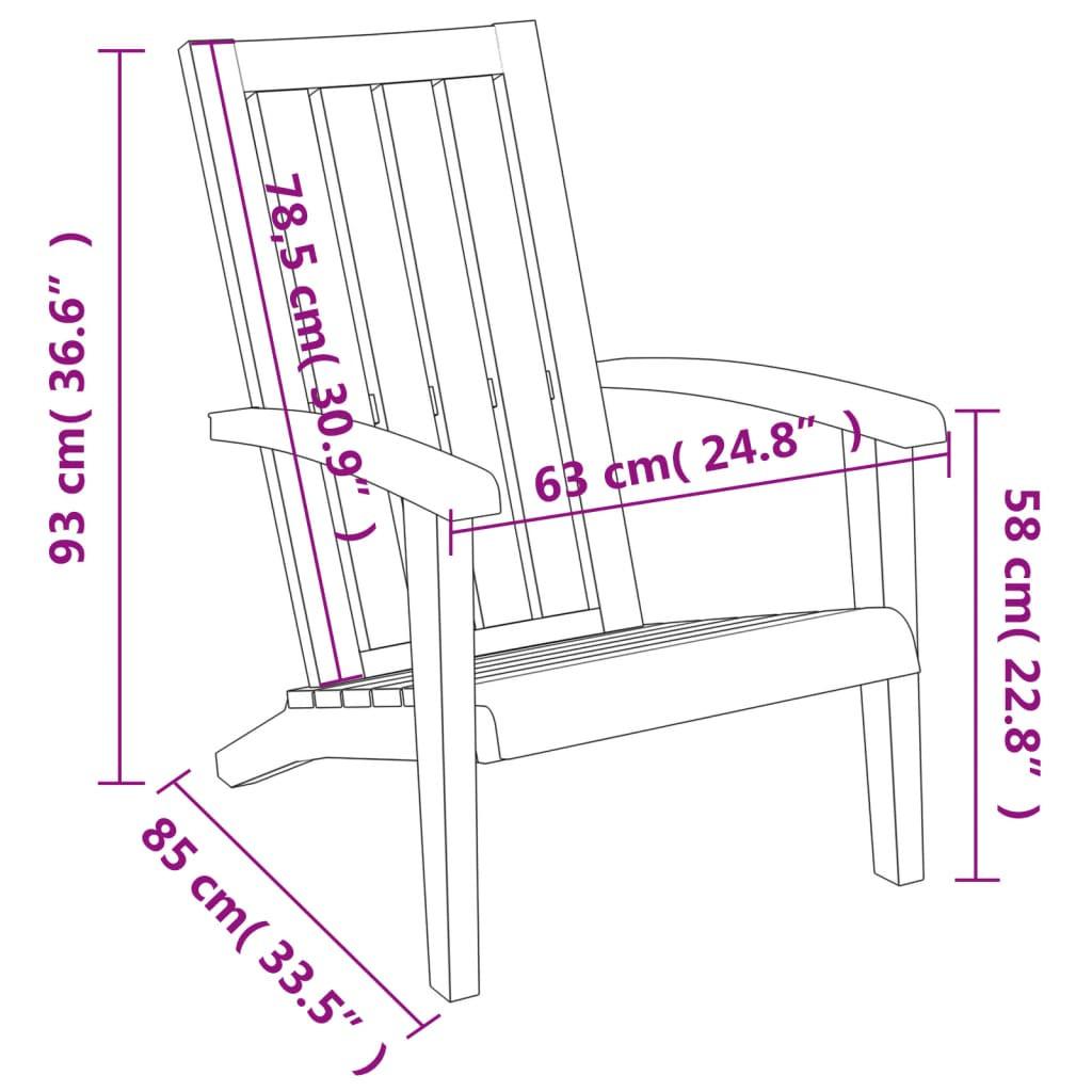 VidaXL Adirondack gartenstuhl polypropylen