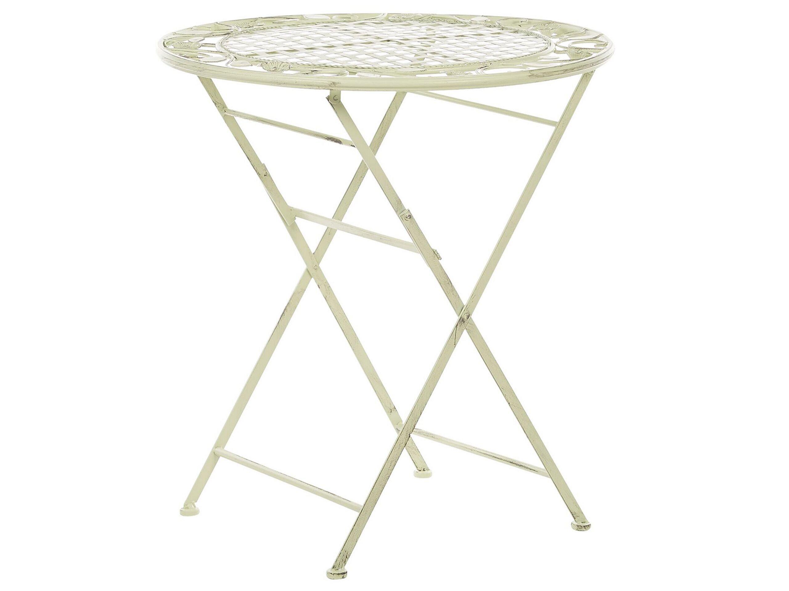Beliani Outdoor Bistrotisch aus Eisen Retro BIVIO