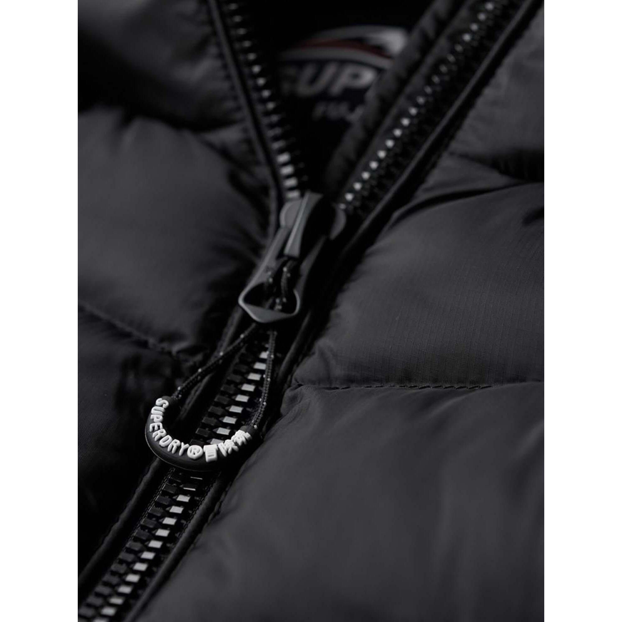 Superdry daunenjacke mit kapuze, damen fuji