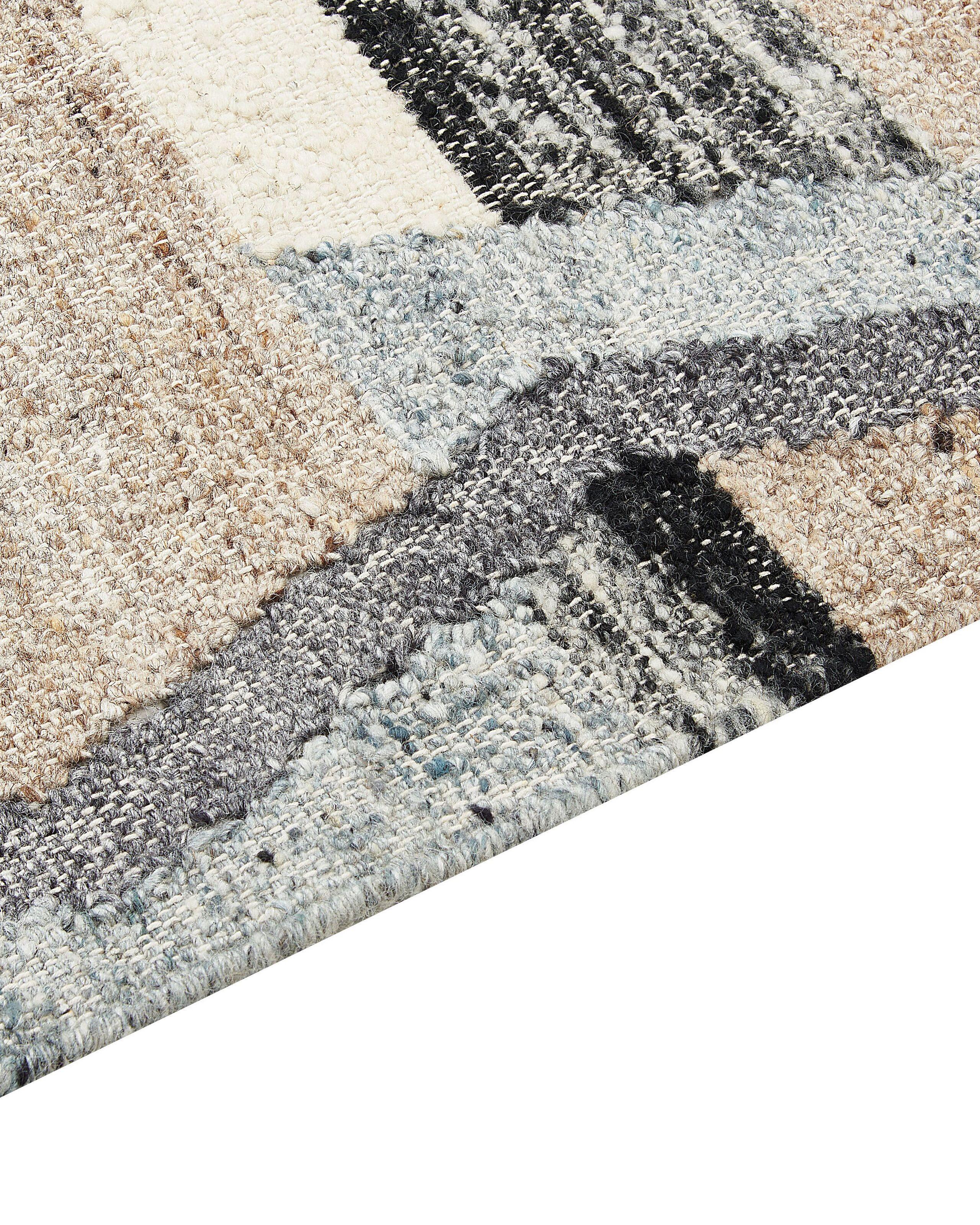 Beliani Teppich aus Wolle Boho AYGEZARD