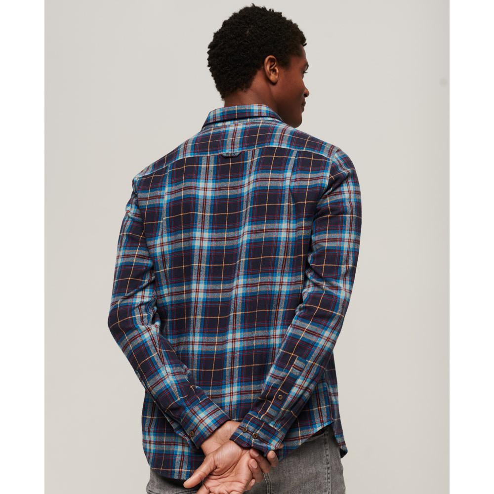 Superdry Langarm Bio-Baumwolle Holzfällerhemd