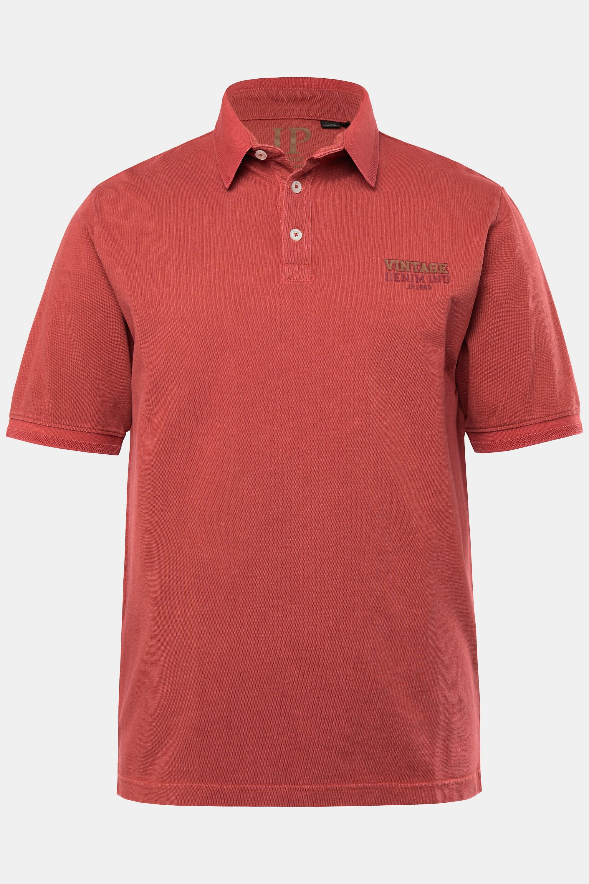 JP1880 Halbarm Print Vintage Look Poloshirt