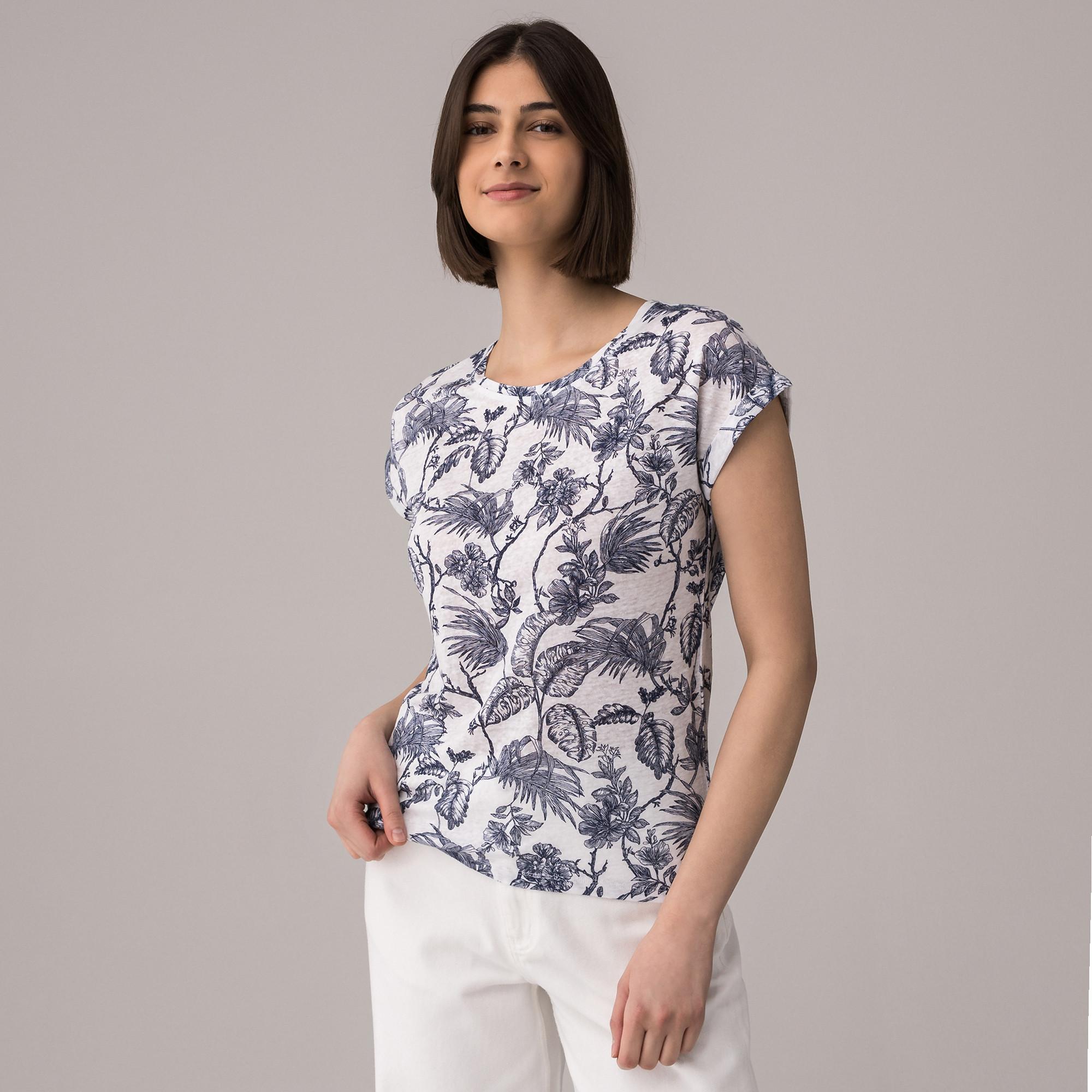 Manor Woman Bedrucktes Regular Fit Kurzarm T-Shirt