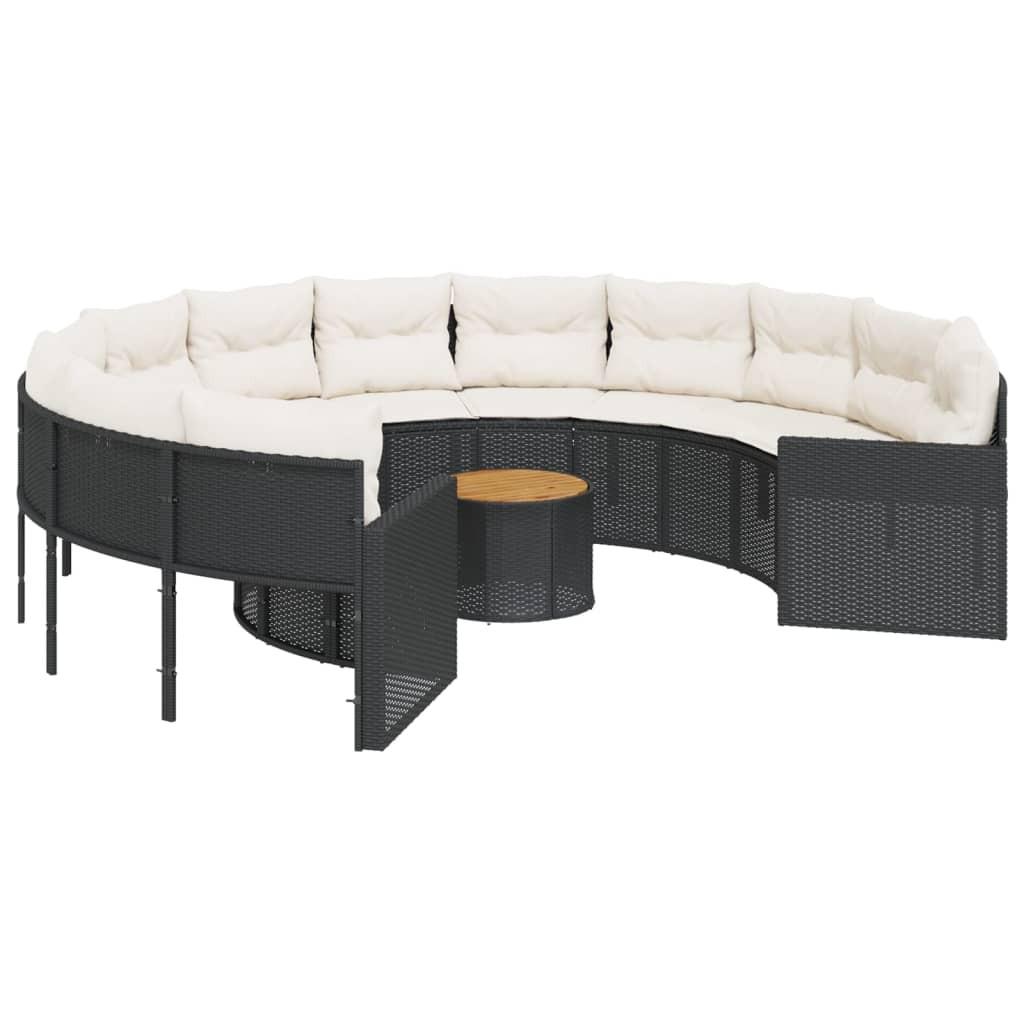 VidaXL Gartensofa poly-rattan