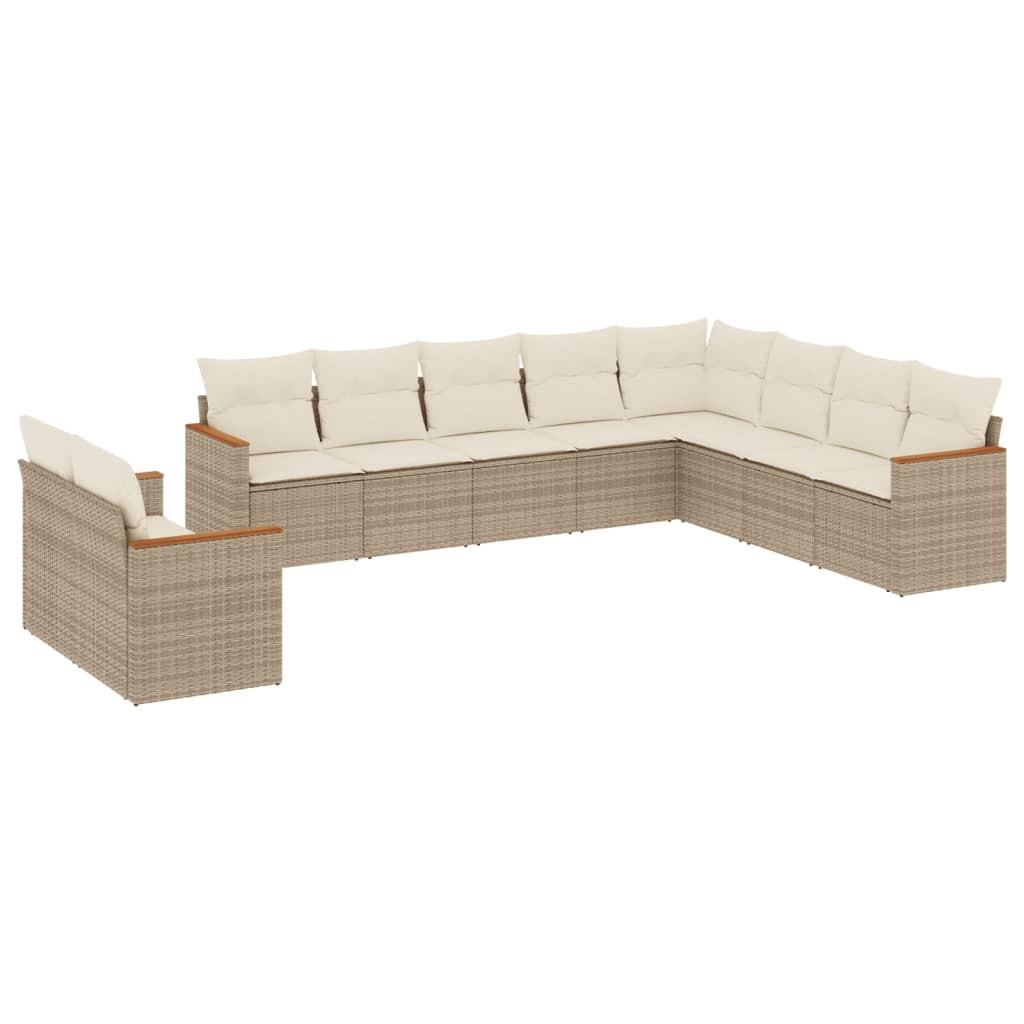 VidaXL Garten sofagarnitur poly-rattan