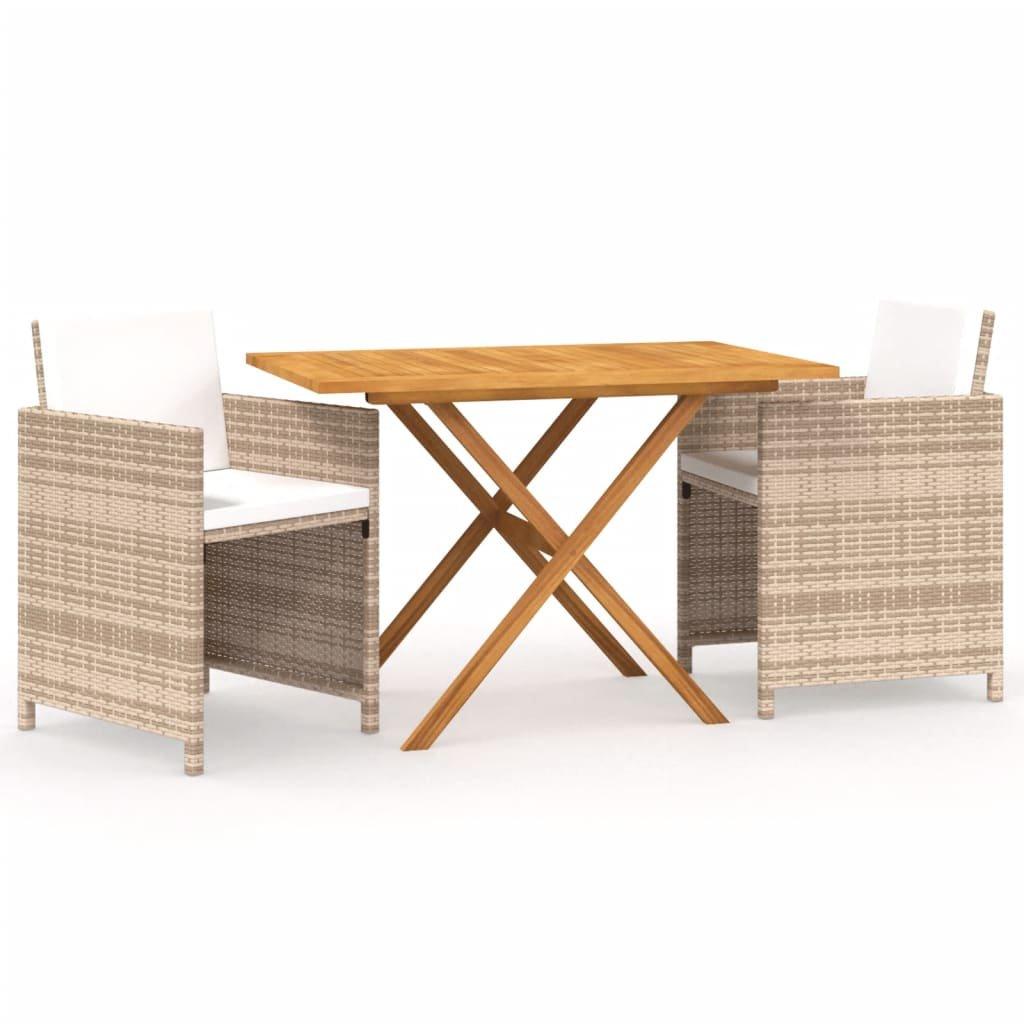 VidaXL Garten essgruppe poly-rattan