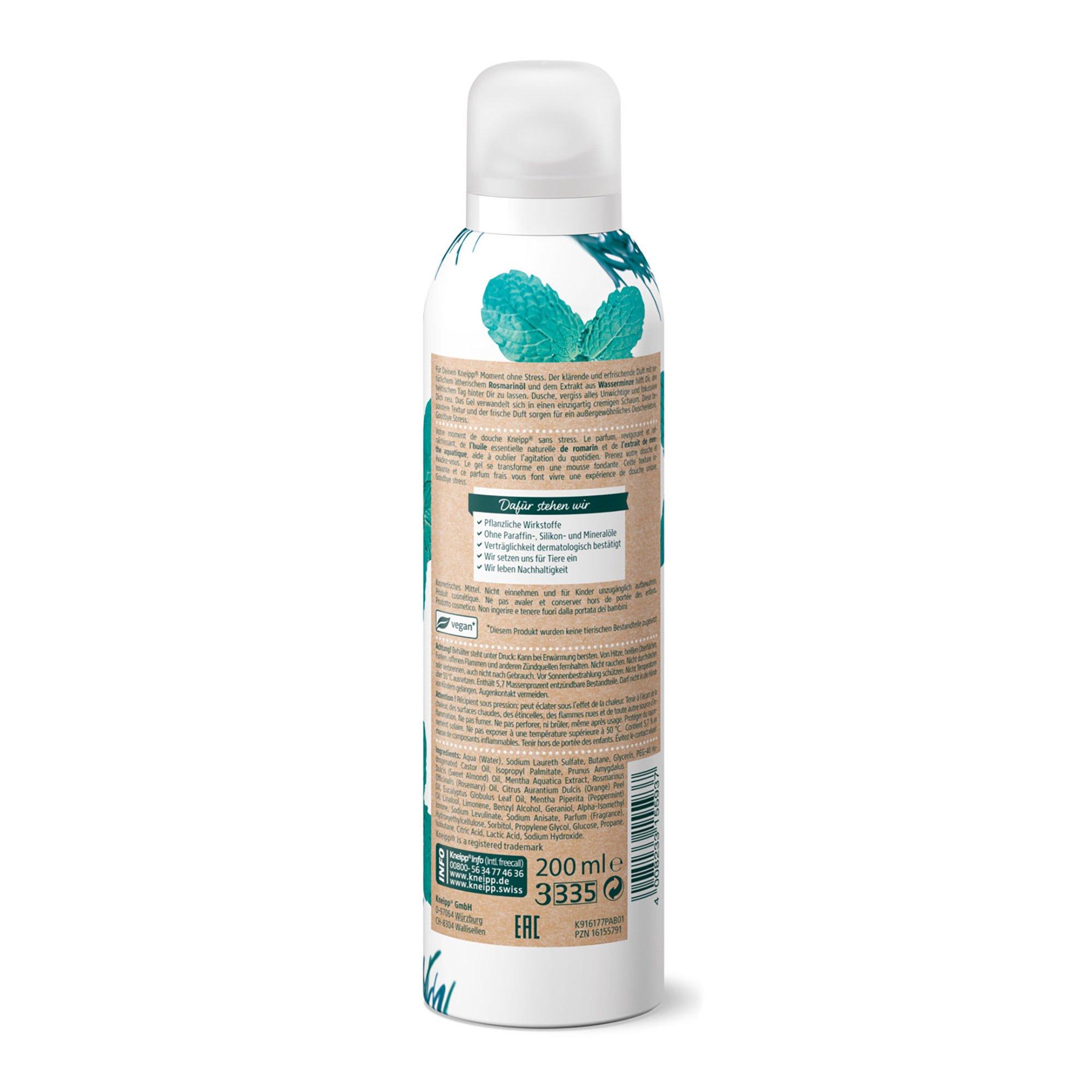 Kneipp Schaum-Dusche Goodbye Schaum-Dusche Goodbye – Wasserminze und Rosmarin