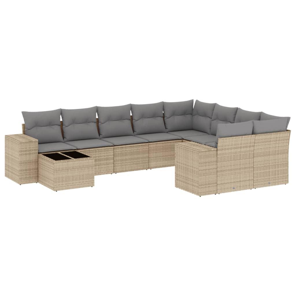 VidaXL Garten sofagarnitur poly-rattan