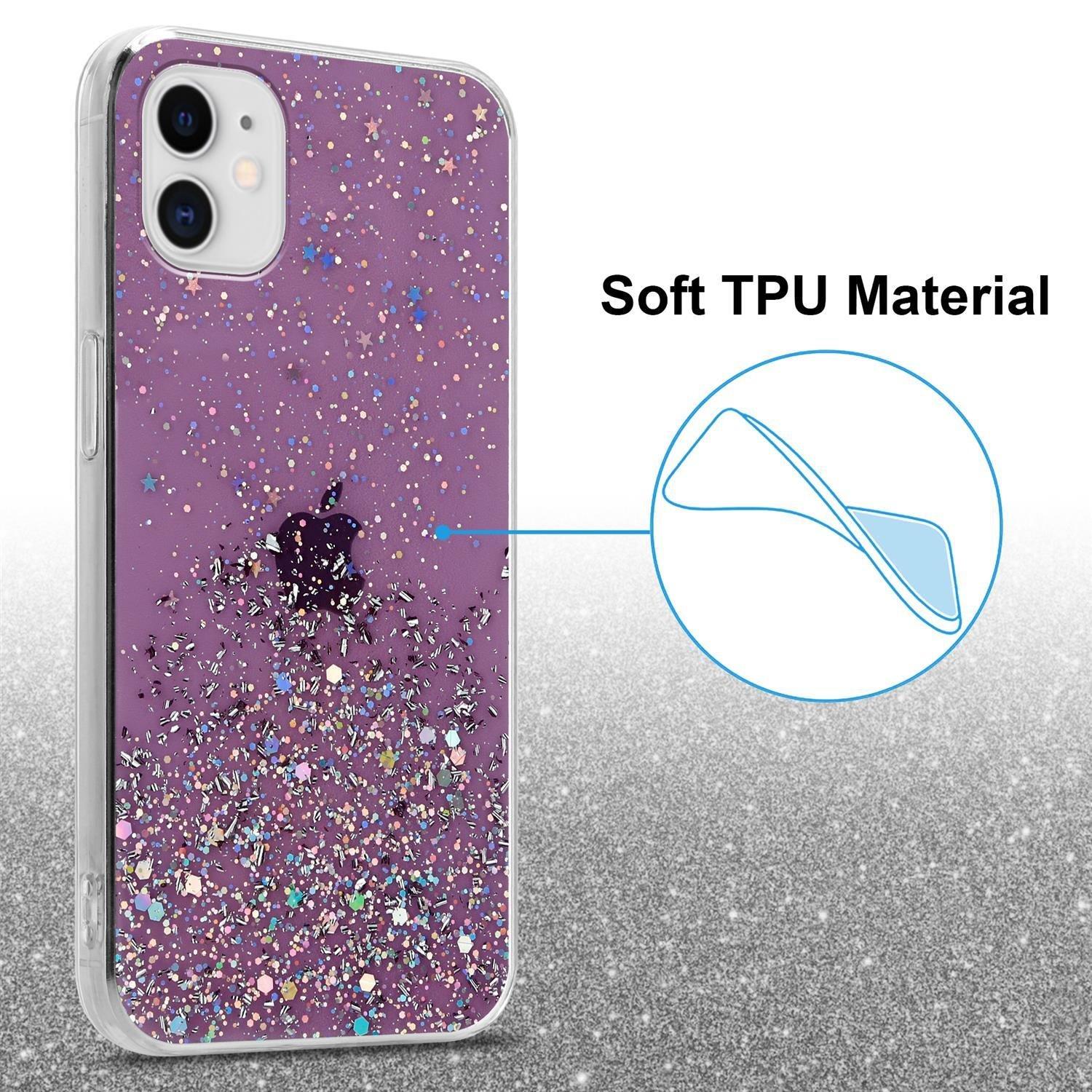 Cadorabo Hülle für Apple iPhone 11 PRO TPU Silikon mit funkelnden Glitter