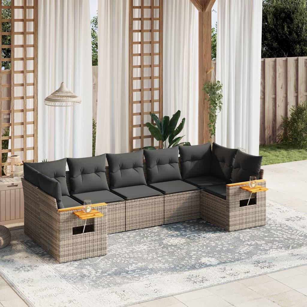 VidaXL Garten sofagarnitur poly-rattan