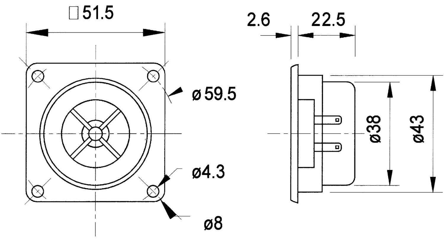 Nedis SC5 - 8 Ohm 13 mm (0,5