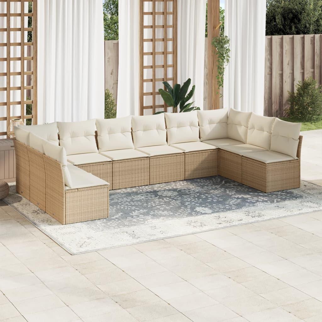 VidaXL Garten sofagarnitur poly-rattan