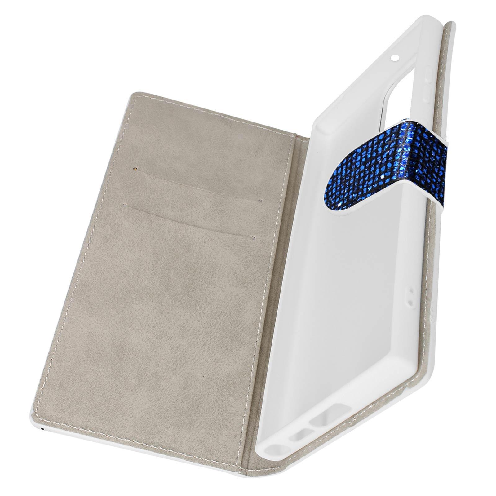 Avizar Glitter-Hülle Samsung S23 Ultra Blau