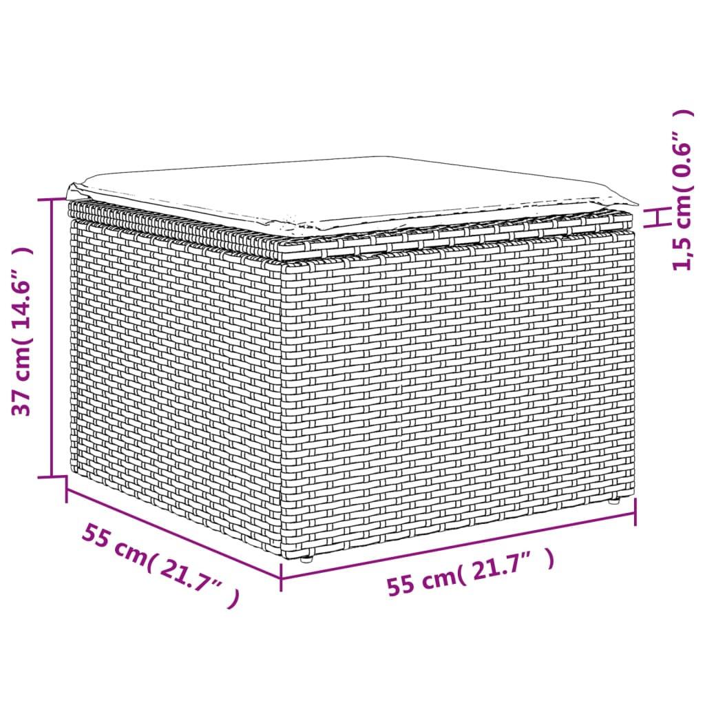 VidaXL Garten sofagarnitur poly-rattan