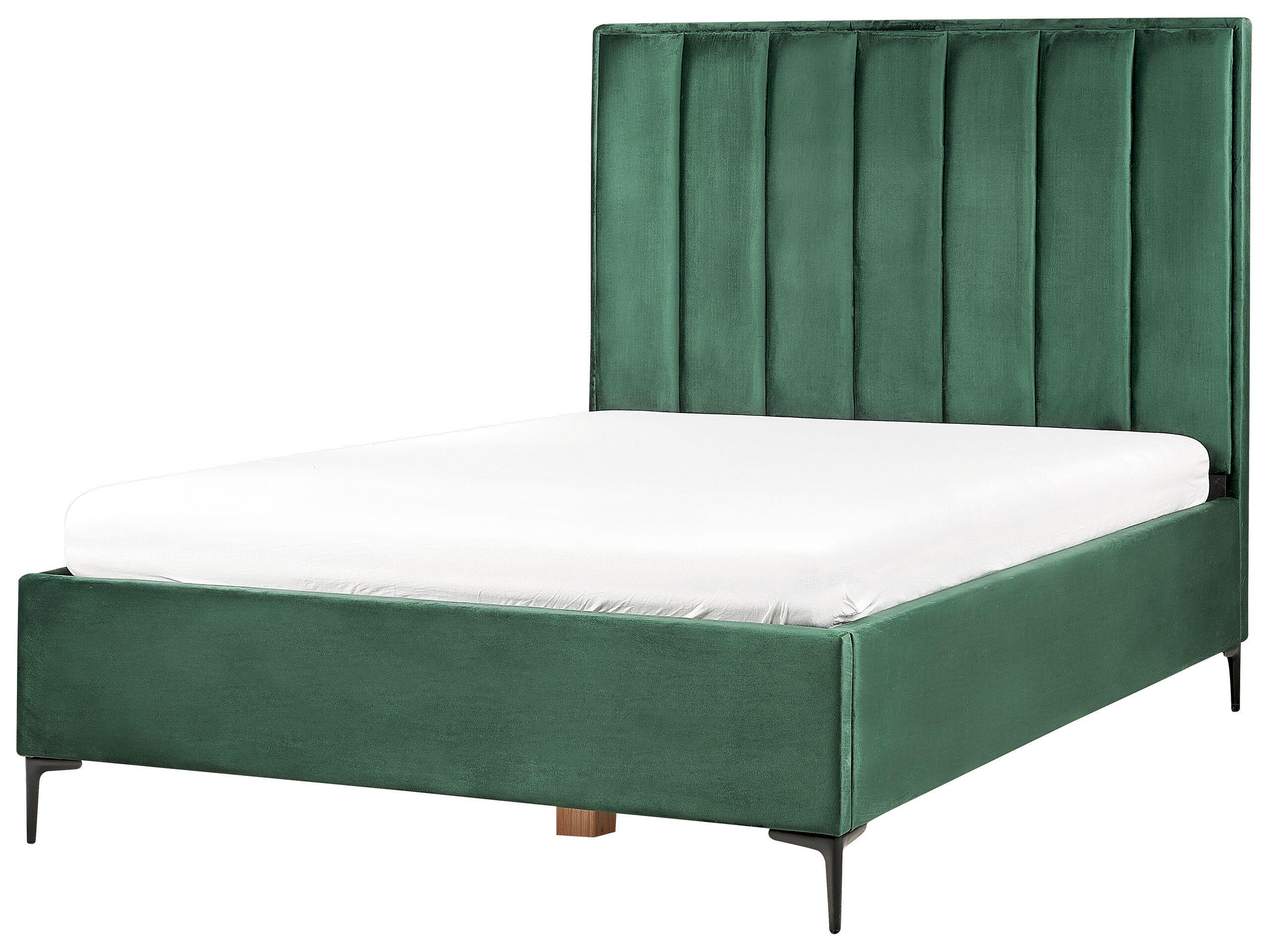Beliani Schlafzimmer Set aus Samtstoff SEZANNE