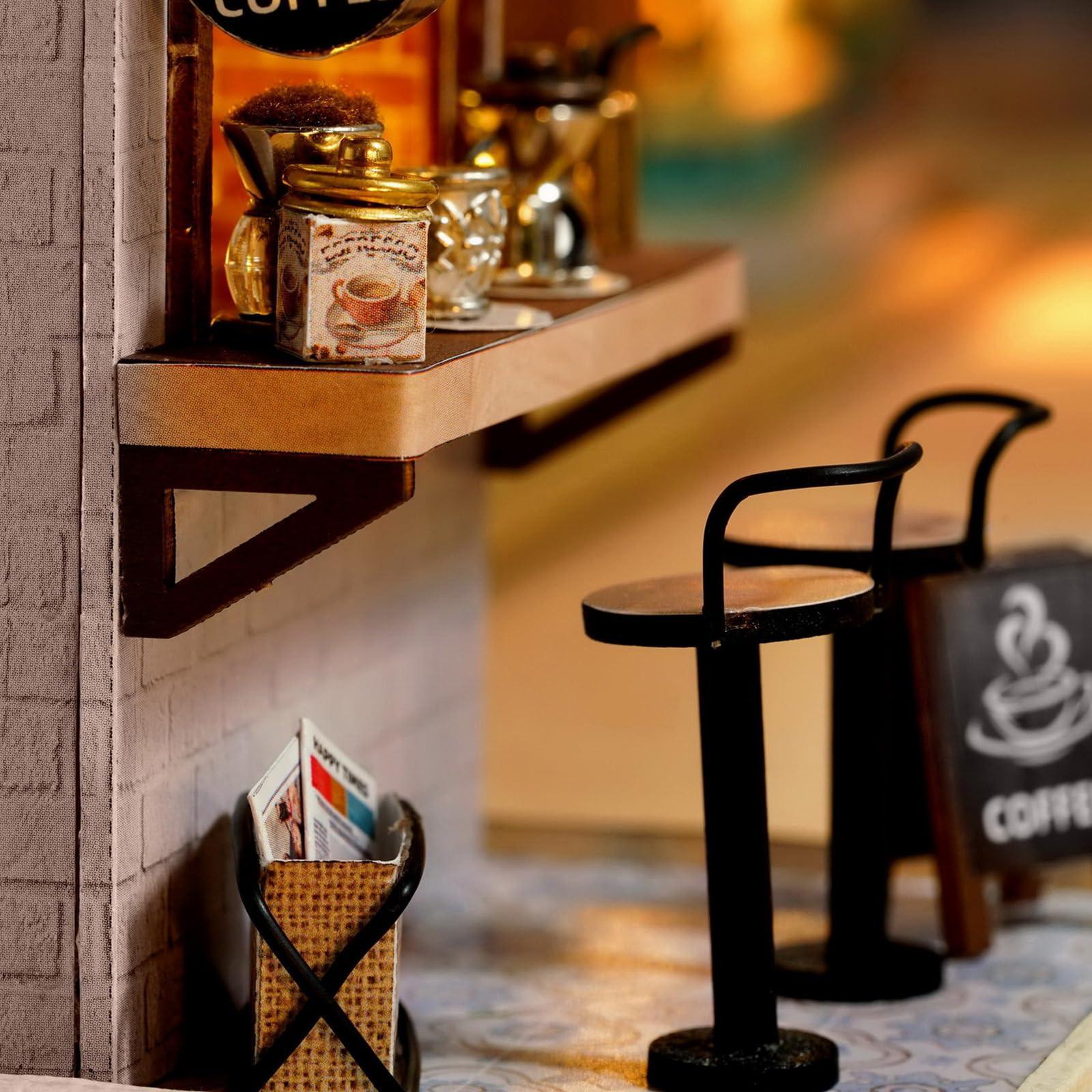 Activity-board DIY Puppenhaus Miniatur mit Werkzeugen Bastelset, Miniatur Puppenhaus zum selber bauen, kleines dekoratives Puppenhaus Set