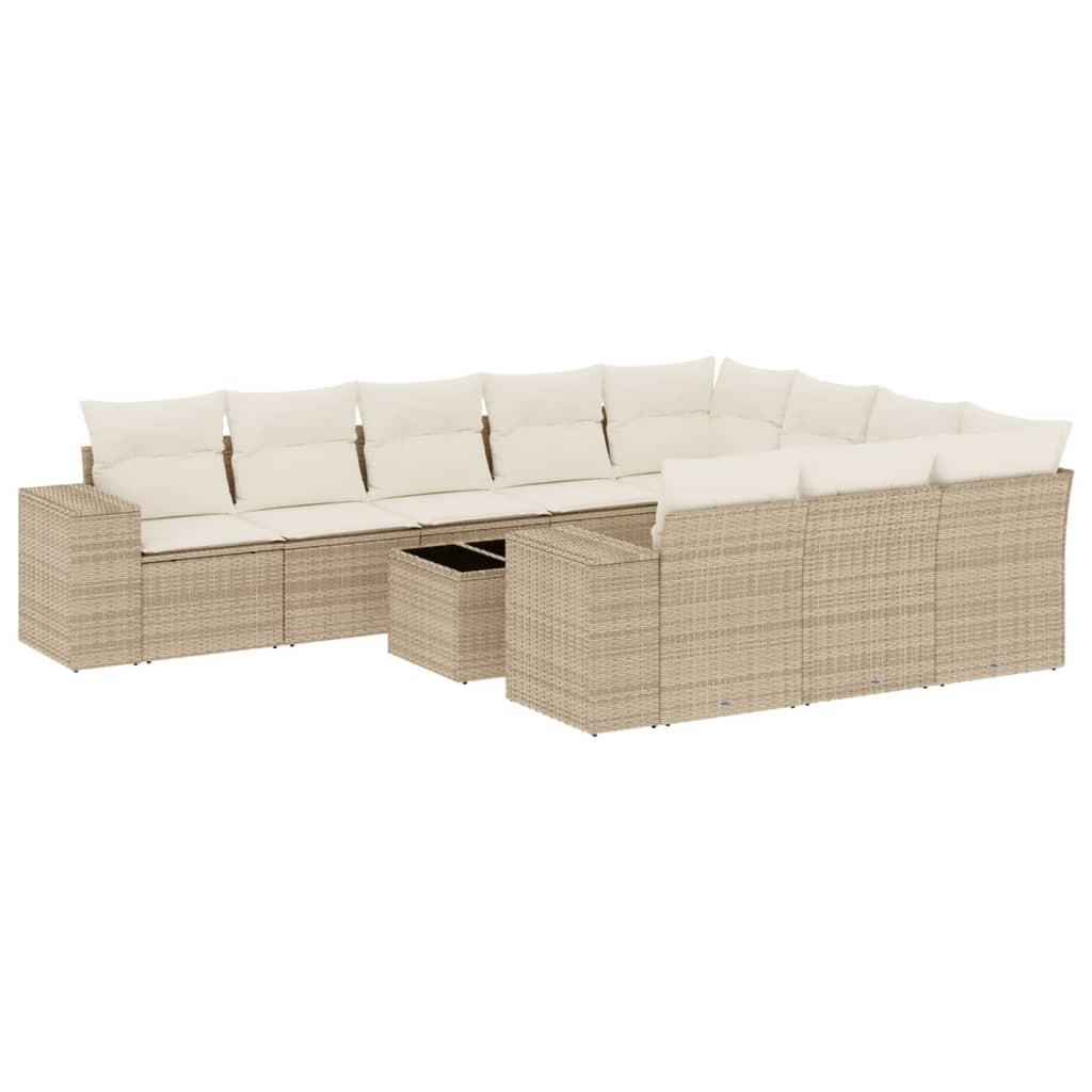 VidaXL Garten sofagarnitur poly-rattan
