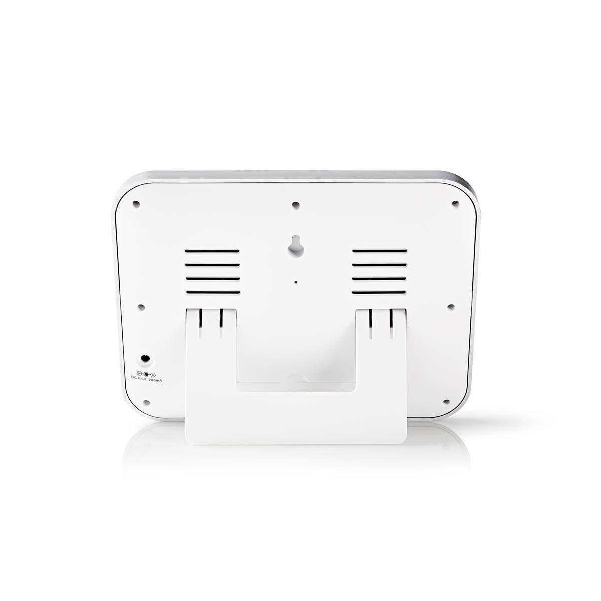 Nedis Wetterstation | Innen- und Außenbereich | Inklusive drahtlosem Wettersensor | Wettervorhersage | Zeitanzeige | LCD-Farbdisplay | Weckerfunktion