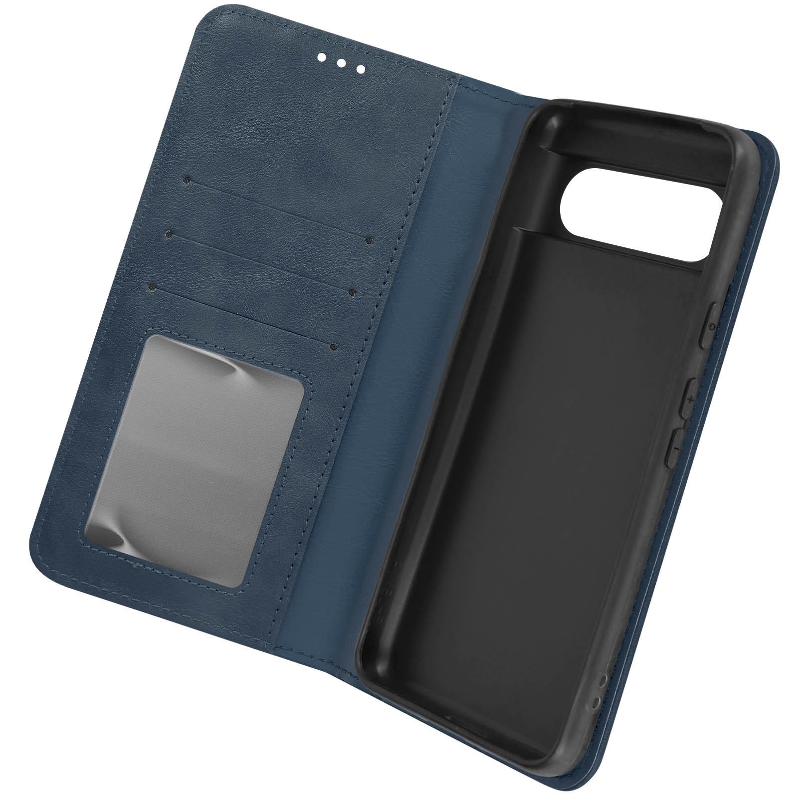 Avizar Google Pixel 8 Klappetui Dunkelblau