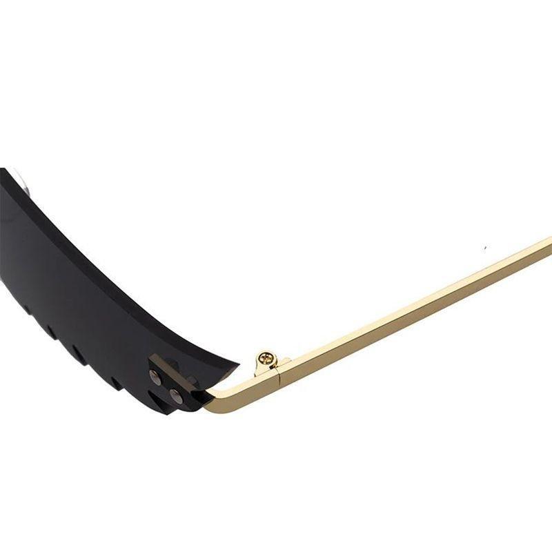 B2X Einzigartige Sonnenbrille – Fires – Schwarz und Gold