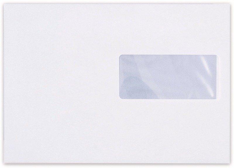 BÜROLINE BÜROLINE Couvert m/Fenster rechts C5 306107 100g, weiss 10 Stück