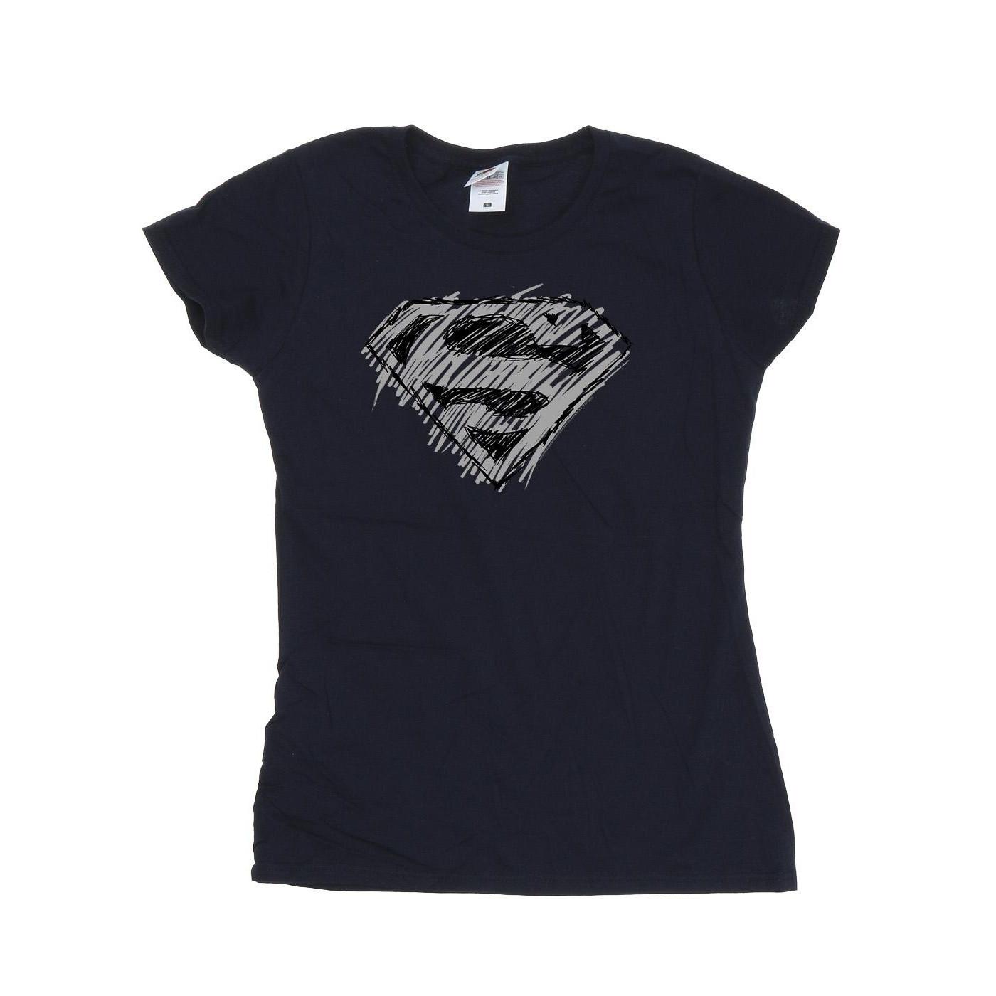 DC COMICS Superman Sketch Logo Print T-Shirt