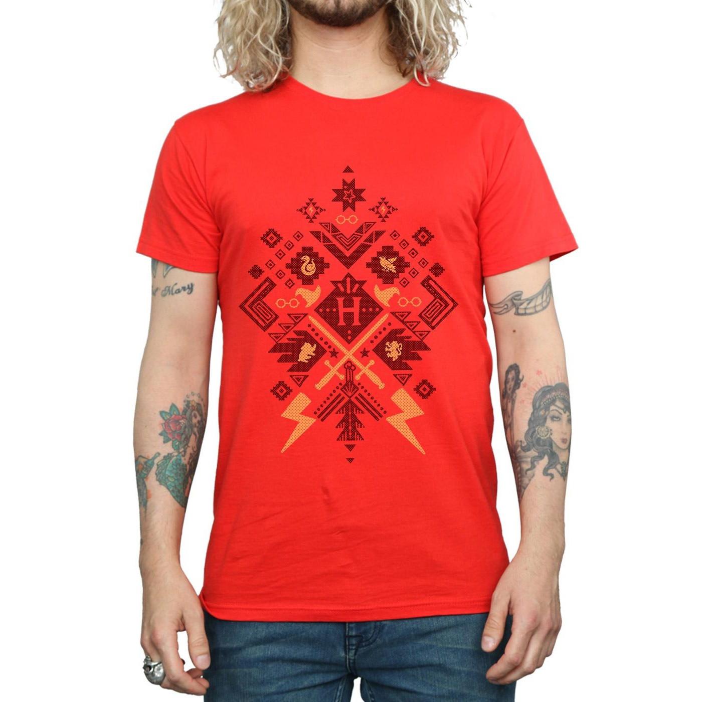 Harry Potter T-Shirt mit geometrischem Print