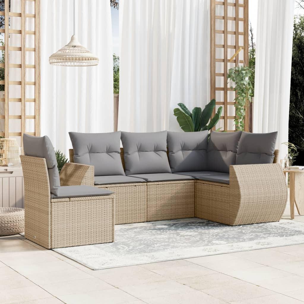 VidaXL Garten sofagarnitur poly-rattan