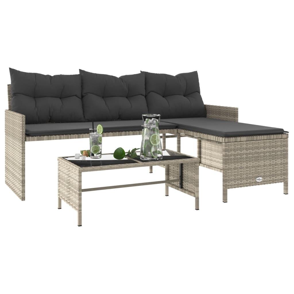 VidaXL Gartensofa poly-rattan