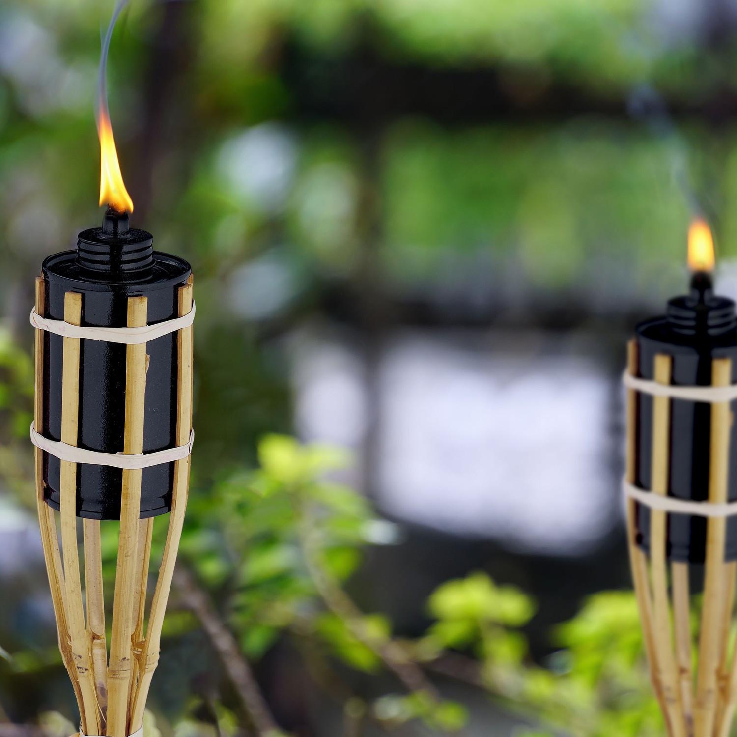 B2X Set mit 12 Gartenfackeln 90 cm