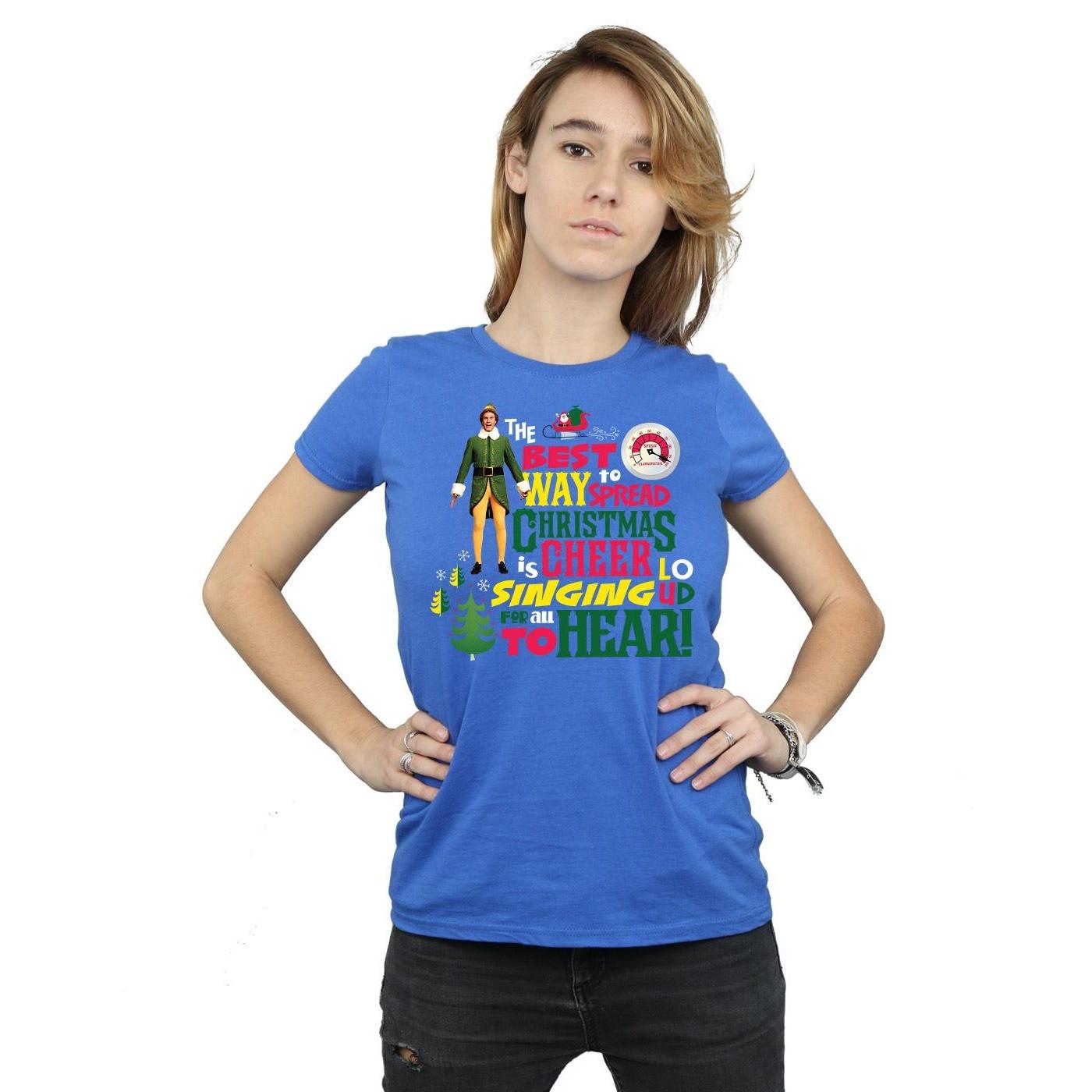Elf Christmas Cheer Bedrucktes T-Shirt