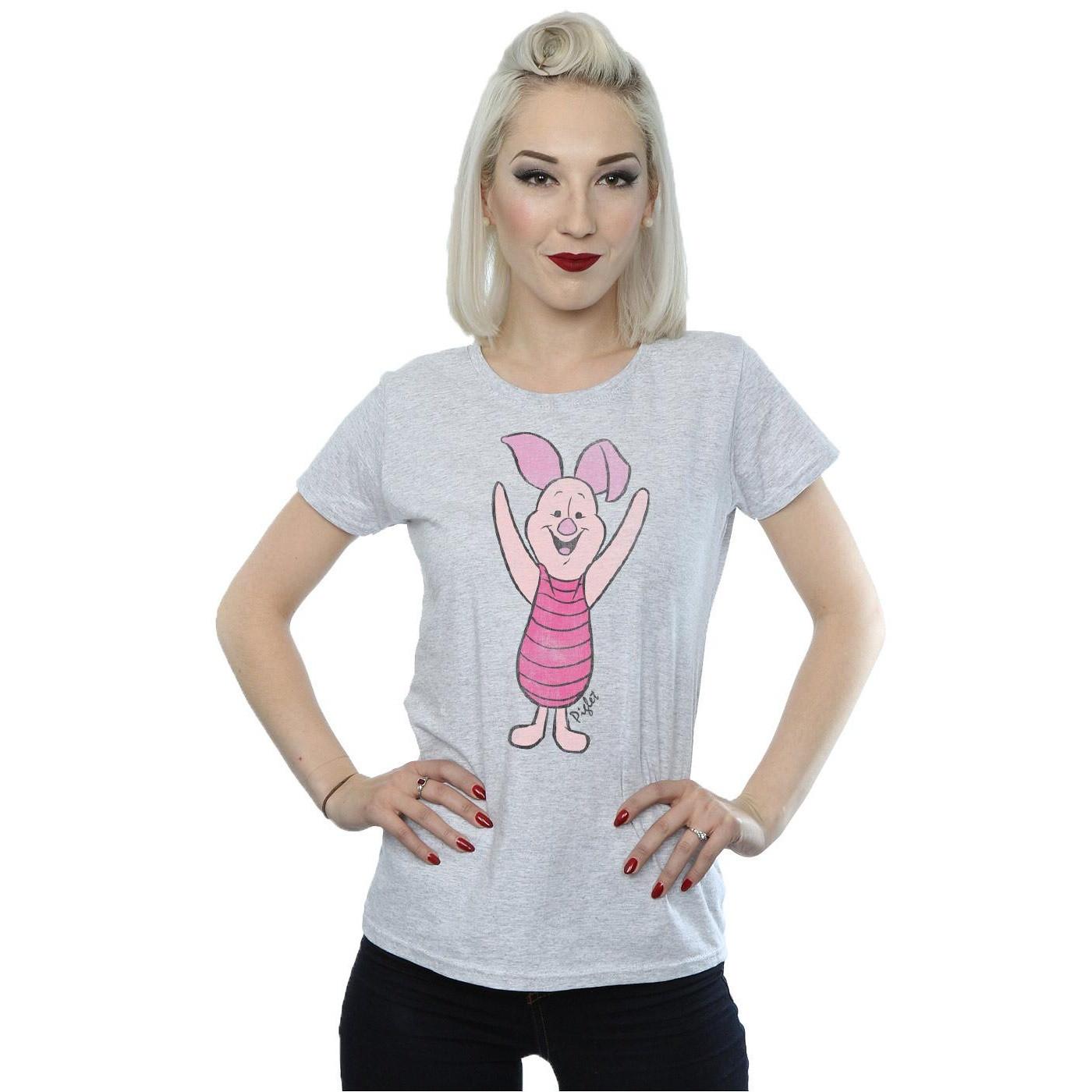 Winnie the Pooh Ferkel Print Kurzarm T-Shirt