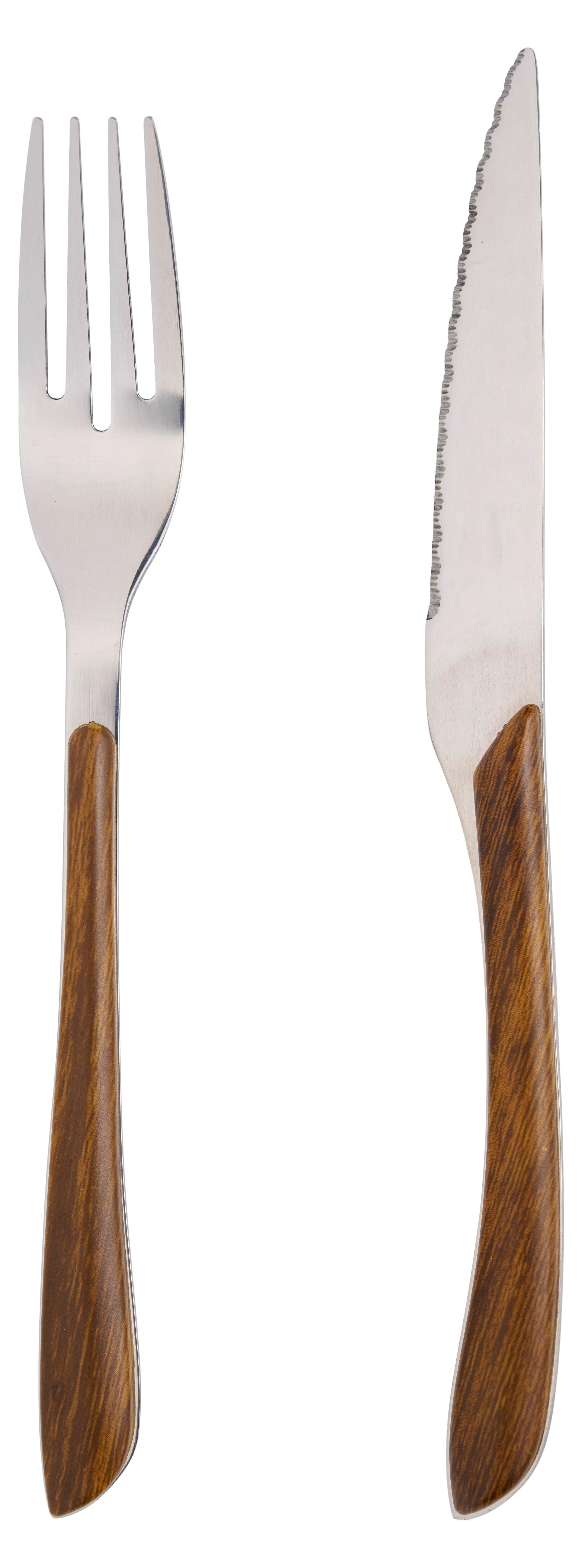 SCHOU Besteck Set (4 Teilig) Holzoptik